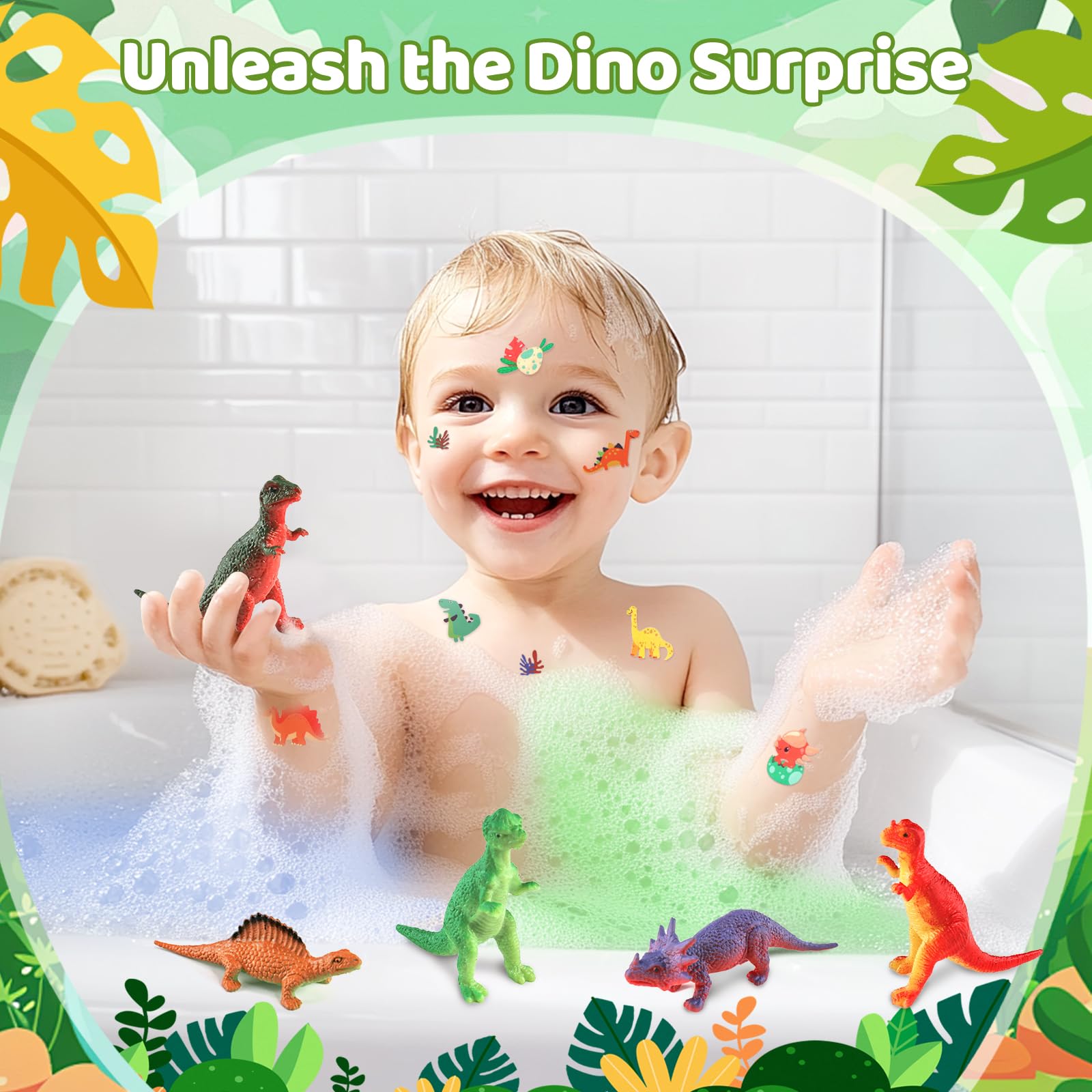 STARYAR small dinosaur toy emerging from a dissolved egg for surprise play
