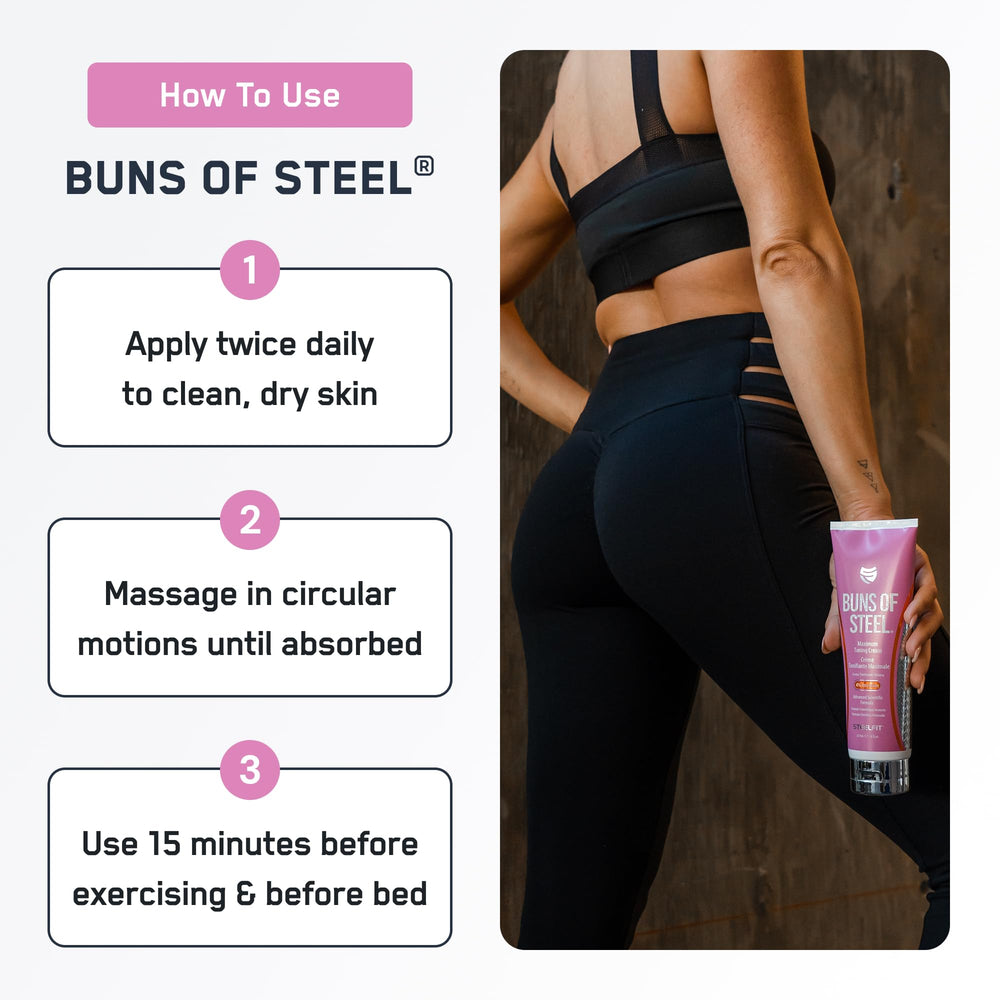 SteelFit application on thighs demonstrating targeted toning and massage benefit