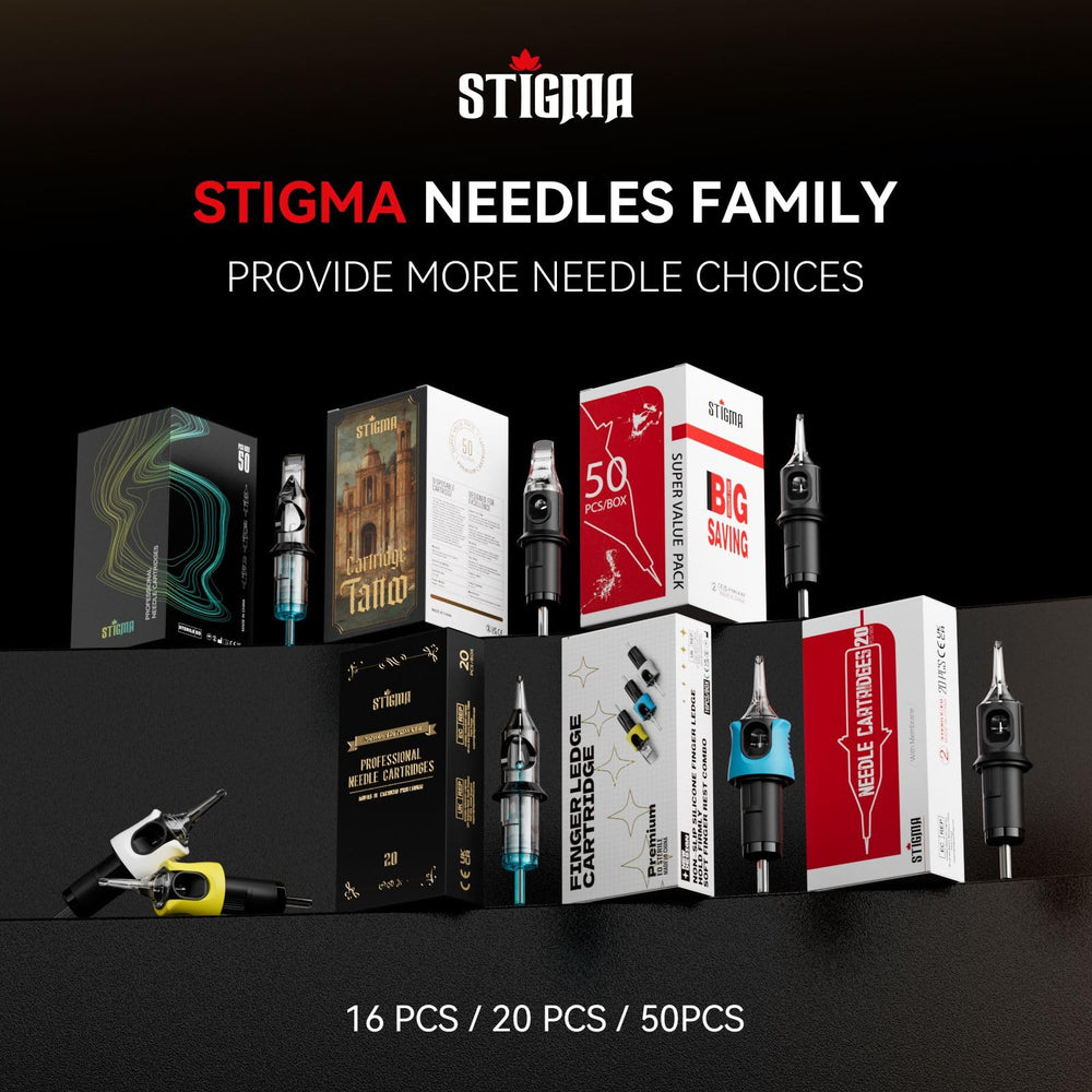 STIGMA blister-packed cartridges displayed to highlight E.O. sterilized safety