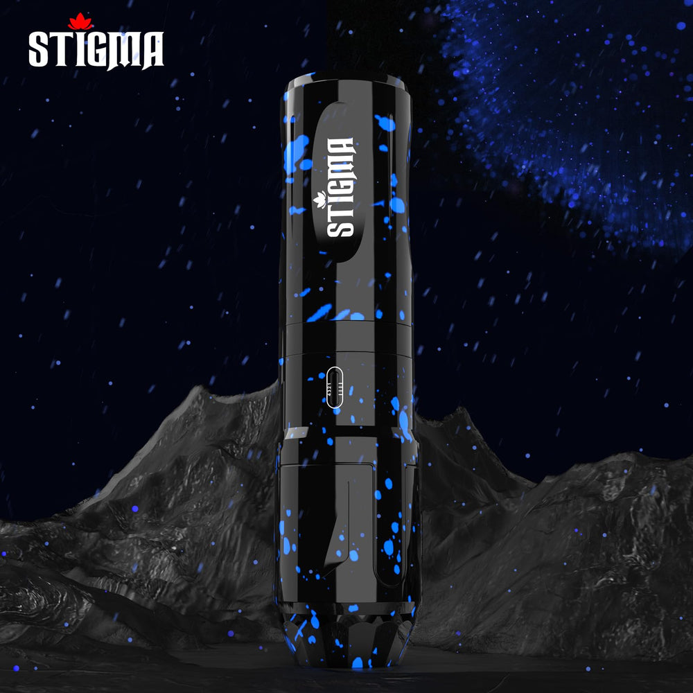STIGMA pen close-up of frosted grip delivering improved handling and comfort