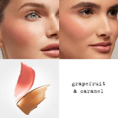 stila applying blush with fingertip for seamless, buildable color