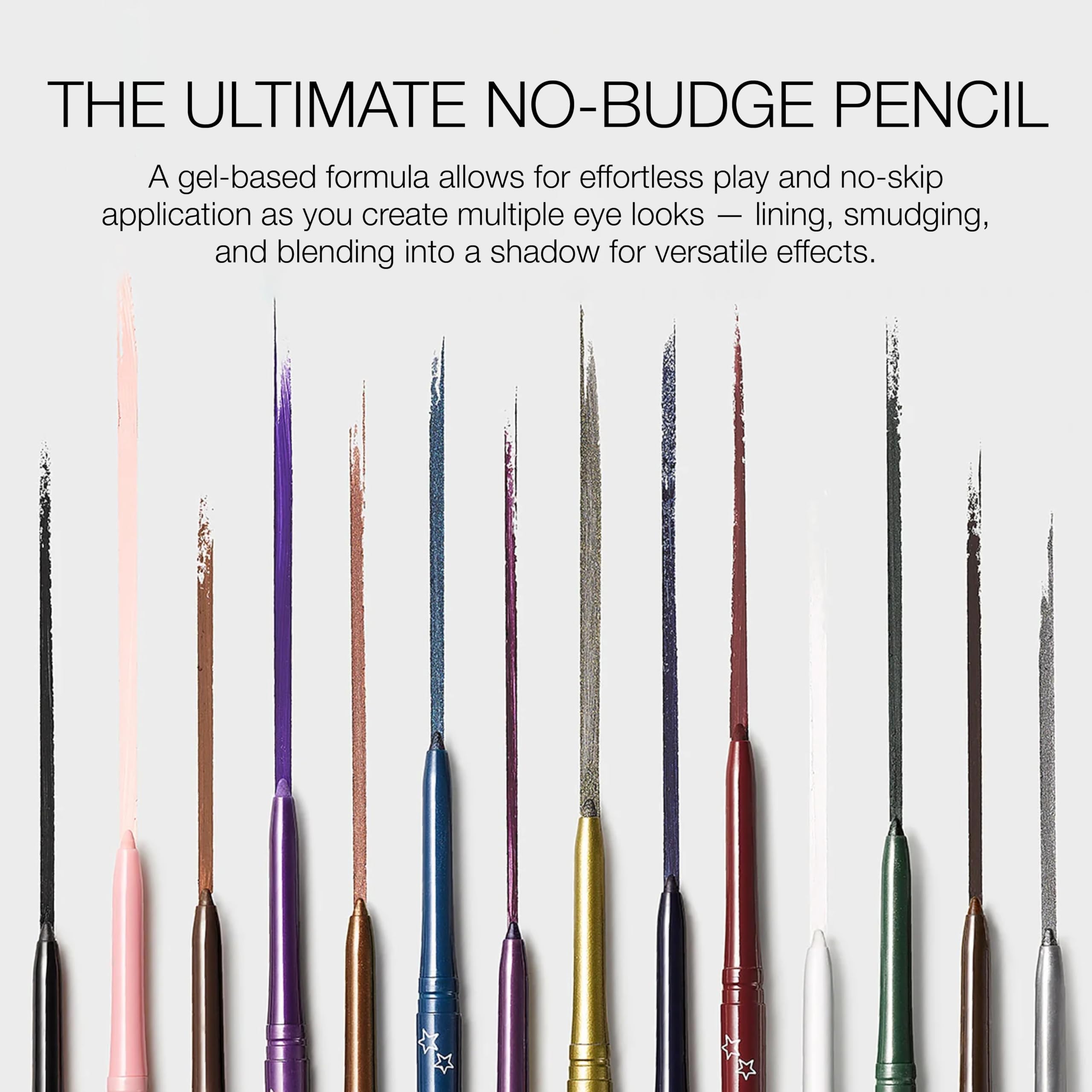 stila pencil held in hand to show size and travel-friendly convenience