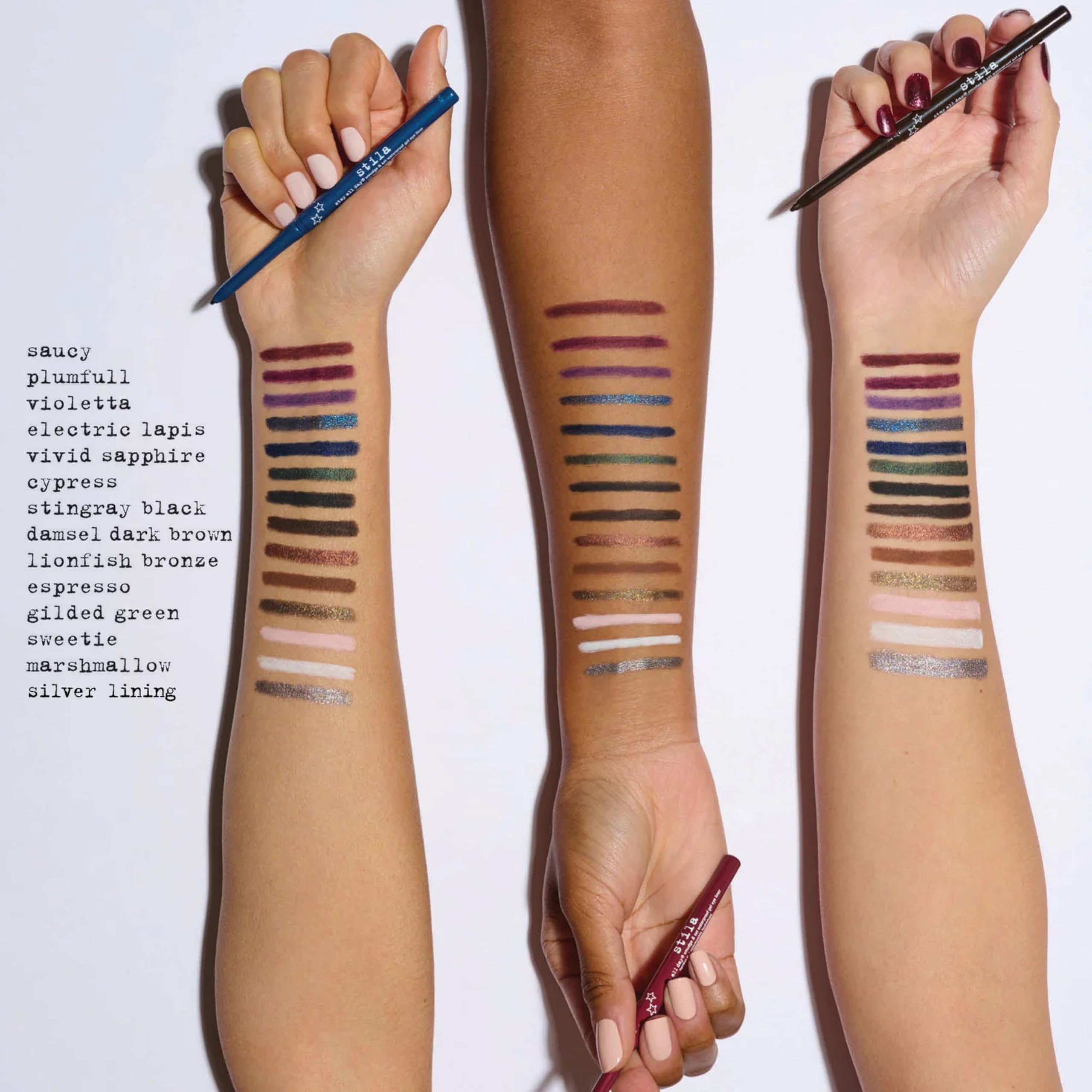 stila smudged smoky eye made with Espresso showing blendable versatility