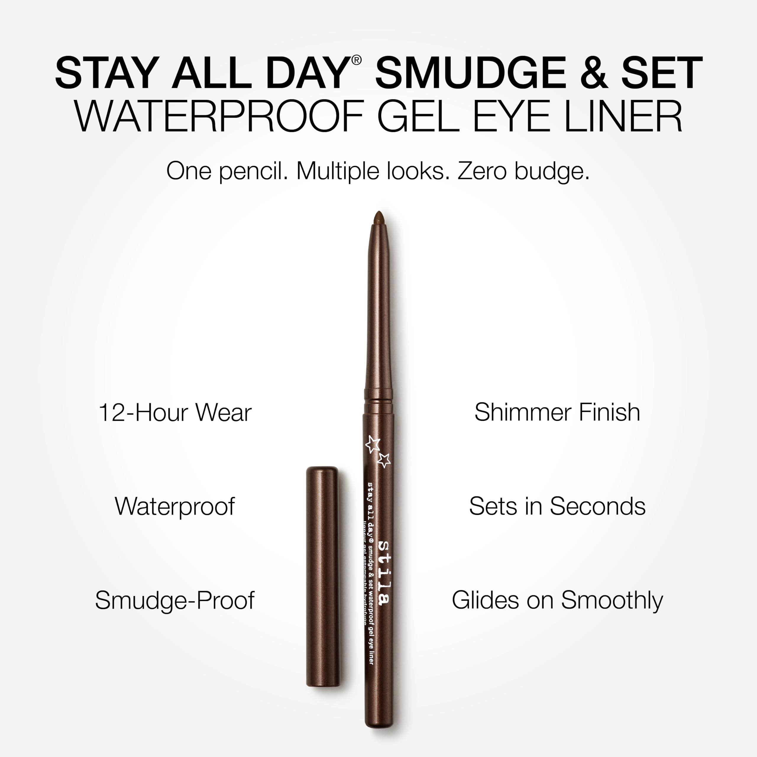 stila texture swatch revealing rich Espresso pigment for buildable color