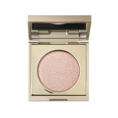 stila Kitten compact front view showing all twelve shades and refillable design benefit