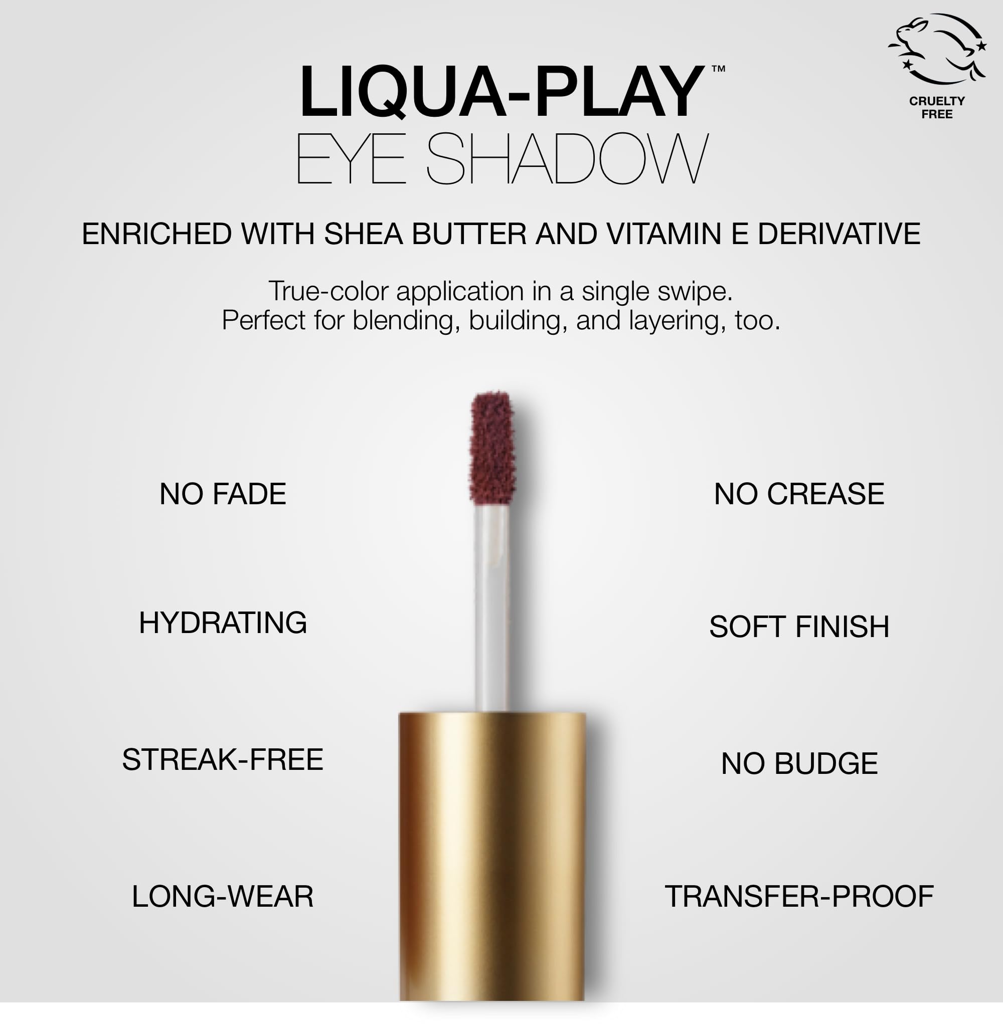 stila doe-foot applicator picking up Figgy Matte for precise, mess-free application benefit
