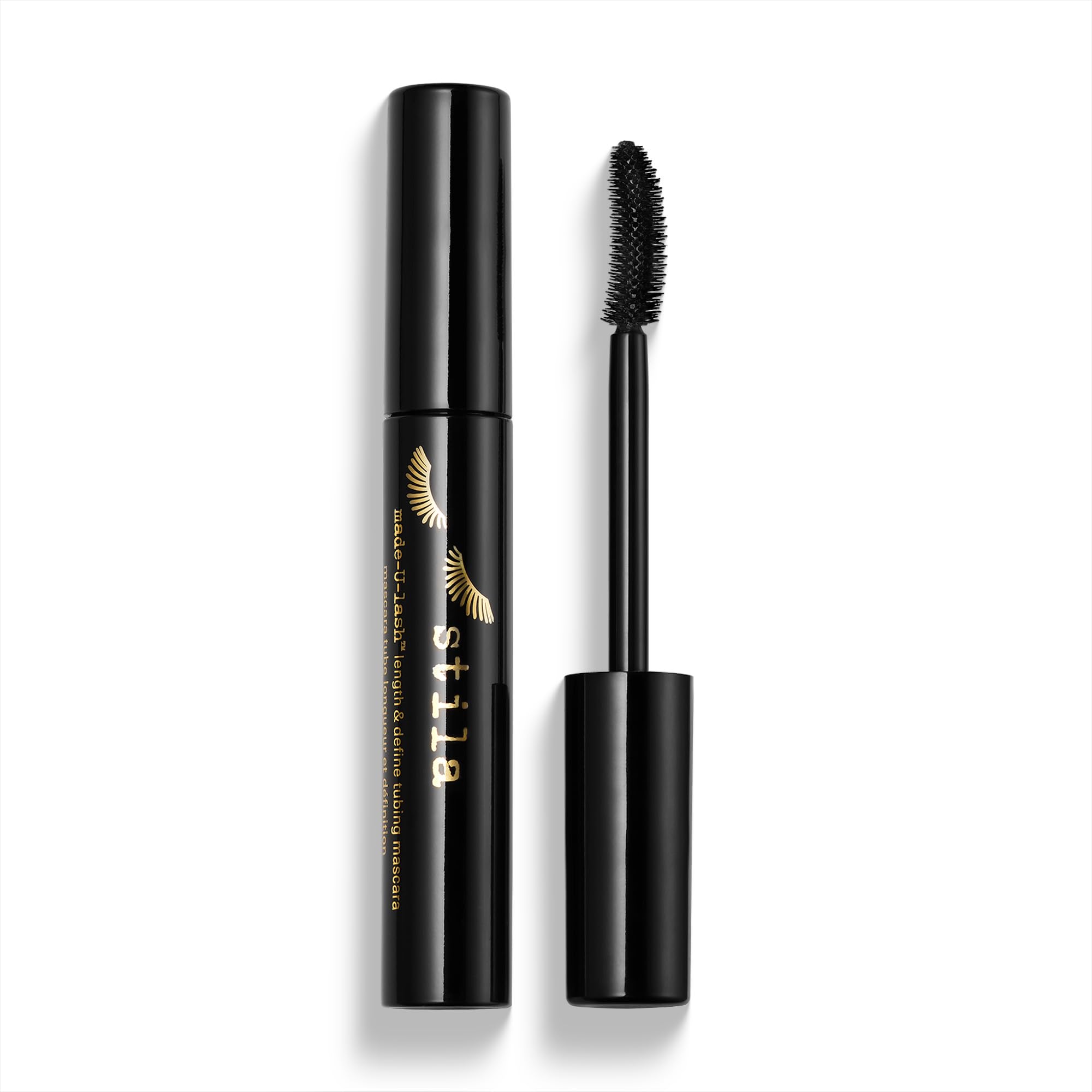 stila front packaging showing sleek mascara tube and product name for confident purchase