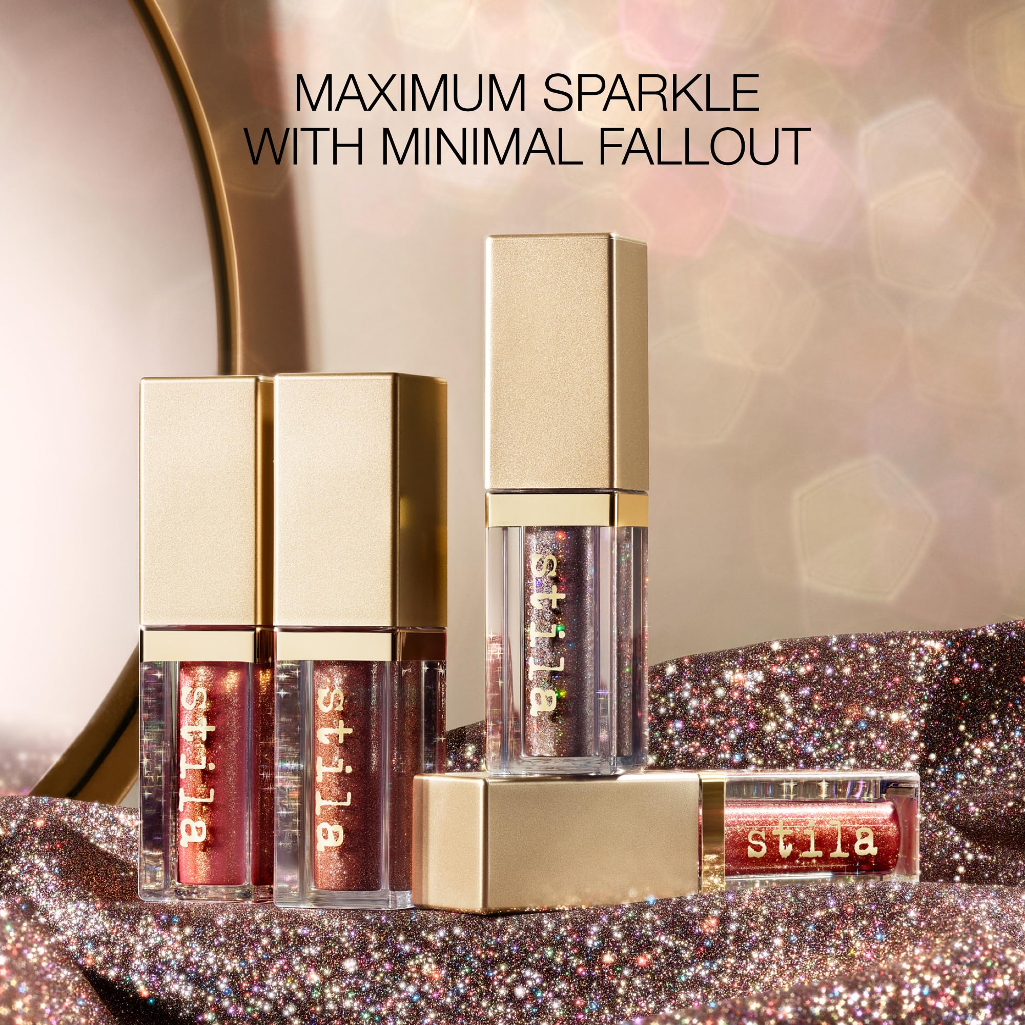 stila product next to a coin showing compact size and travel-friendly convenience