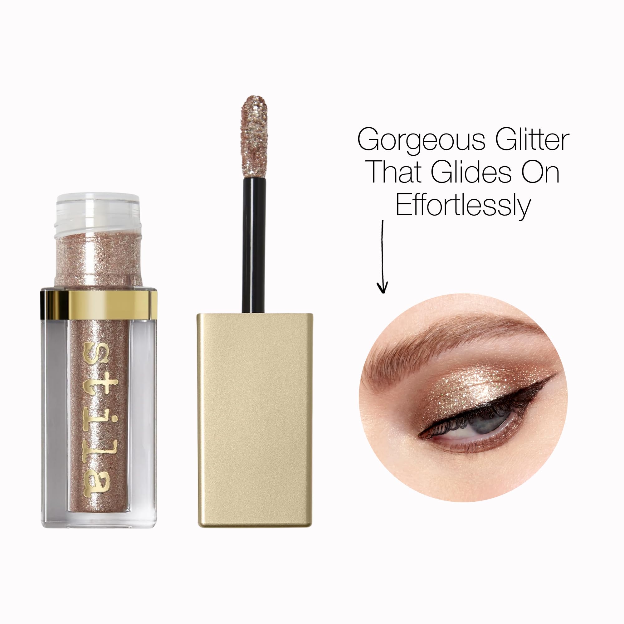 stila texture close-up revealing fine pearl and glitter blend