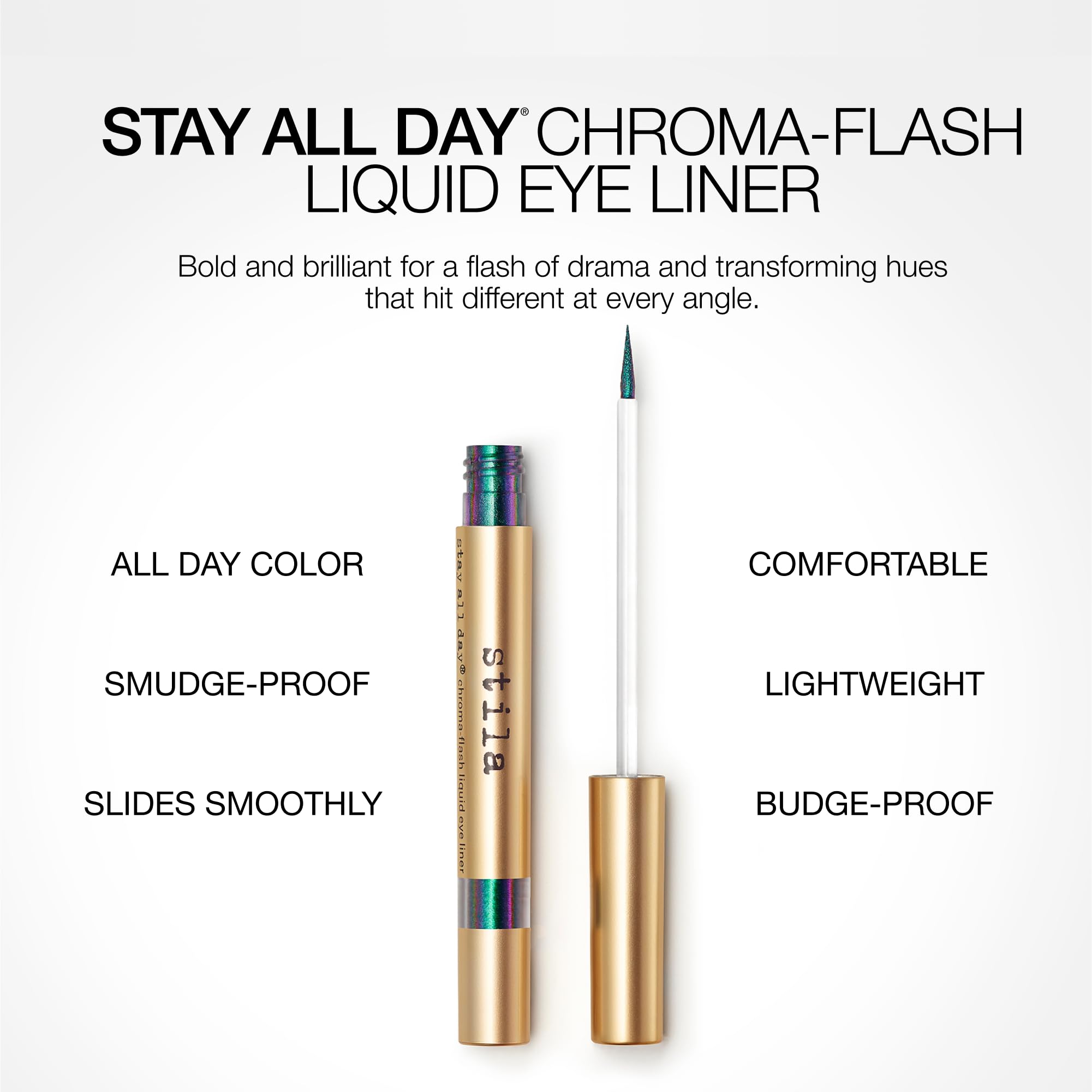 stila peacock fine-tip applicator highlighting precise control for sharp wings