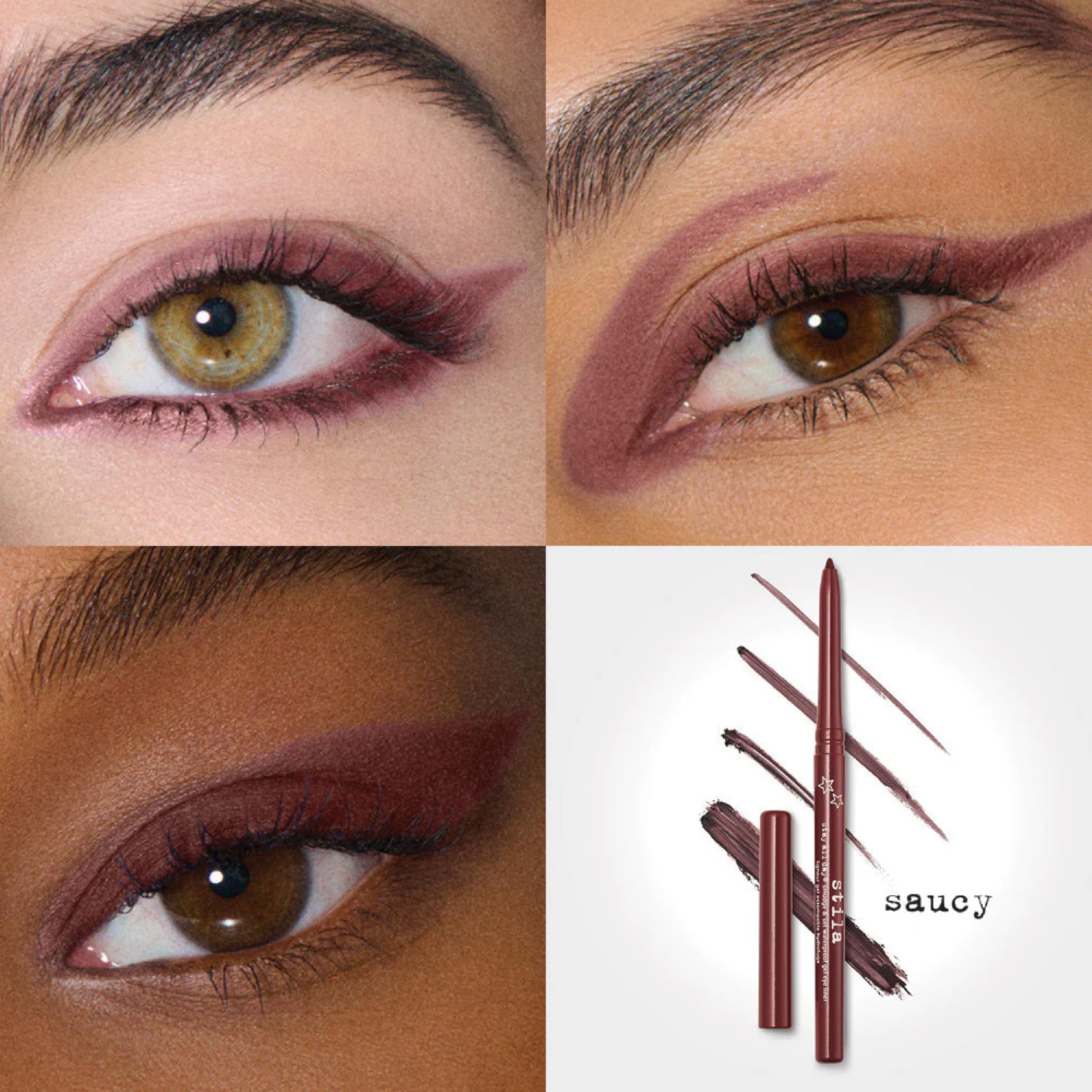 stila pencil creamy tip close-up demonstrating smooth glide and precision