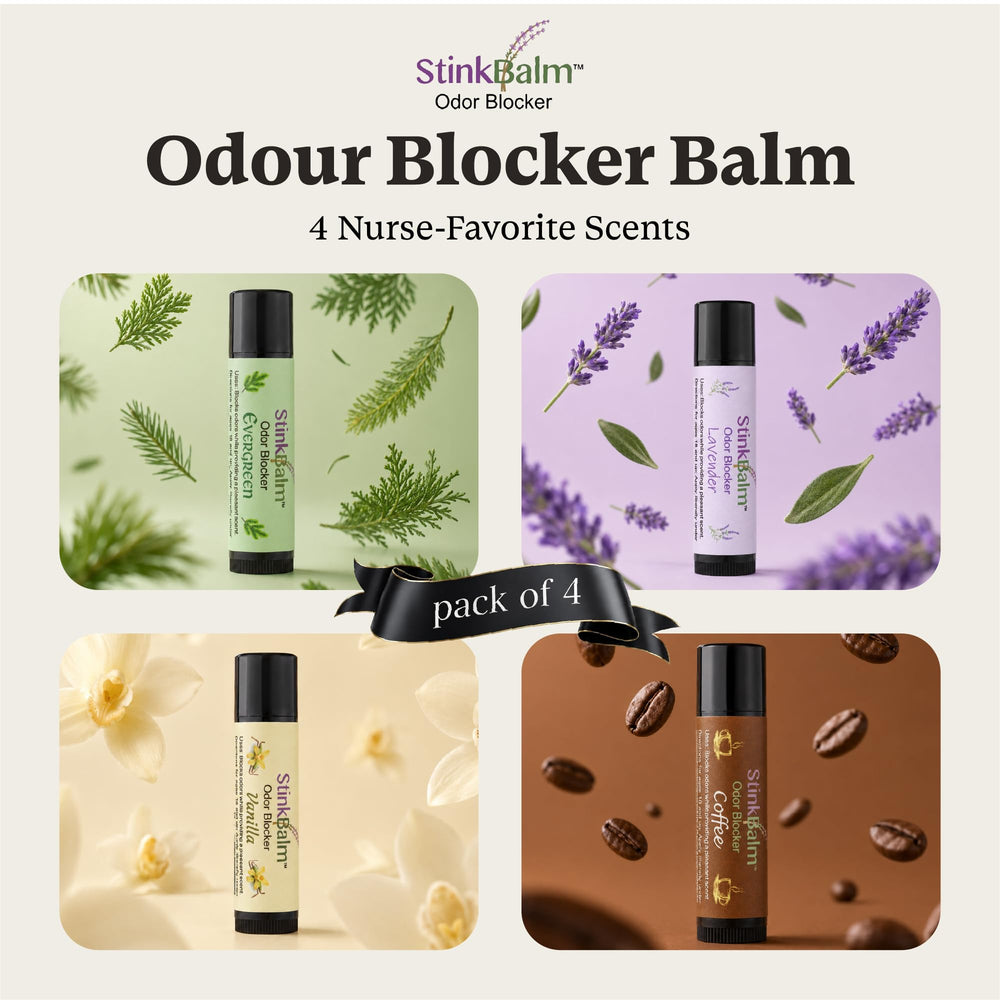 StinkBalm texture close-up highlighting smooth balm surface for quick application