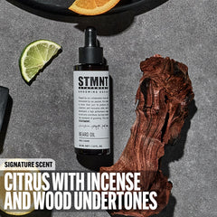 STMNT close-up oil droplet highlighting texture and lightweight absorption benefit