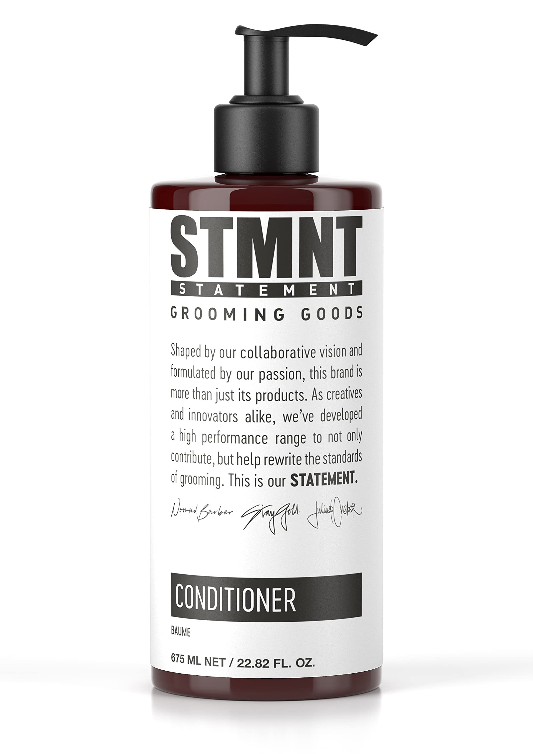 STMNT conditioner front packaging showing label and size for clear identification