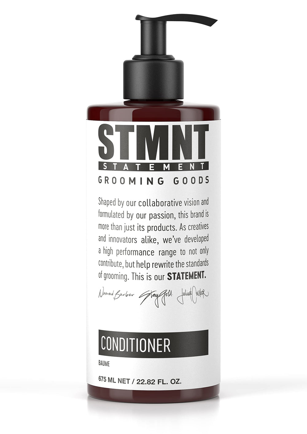 STMNT conditioner front packaging showing label and size for clear identification
