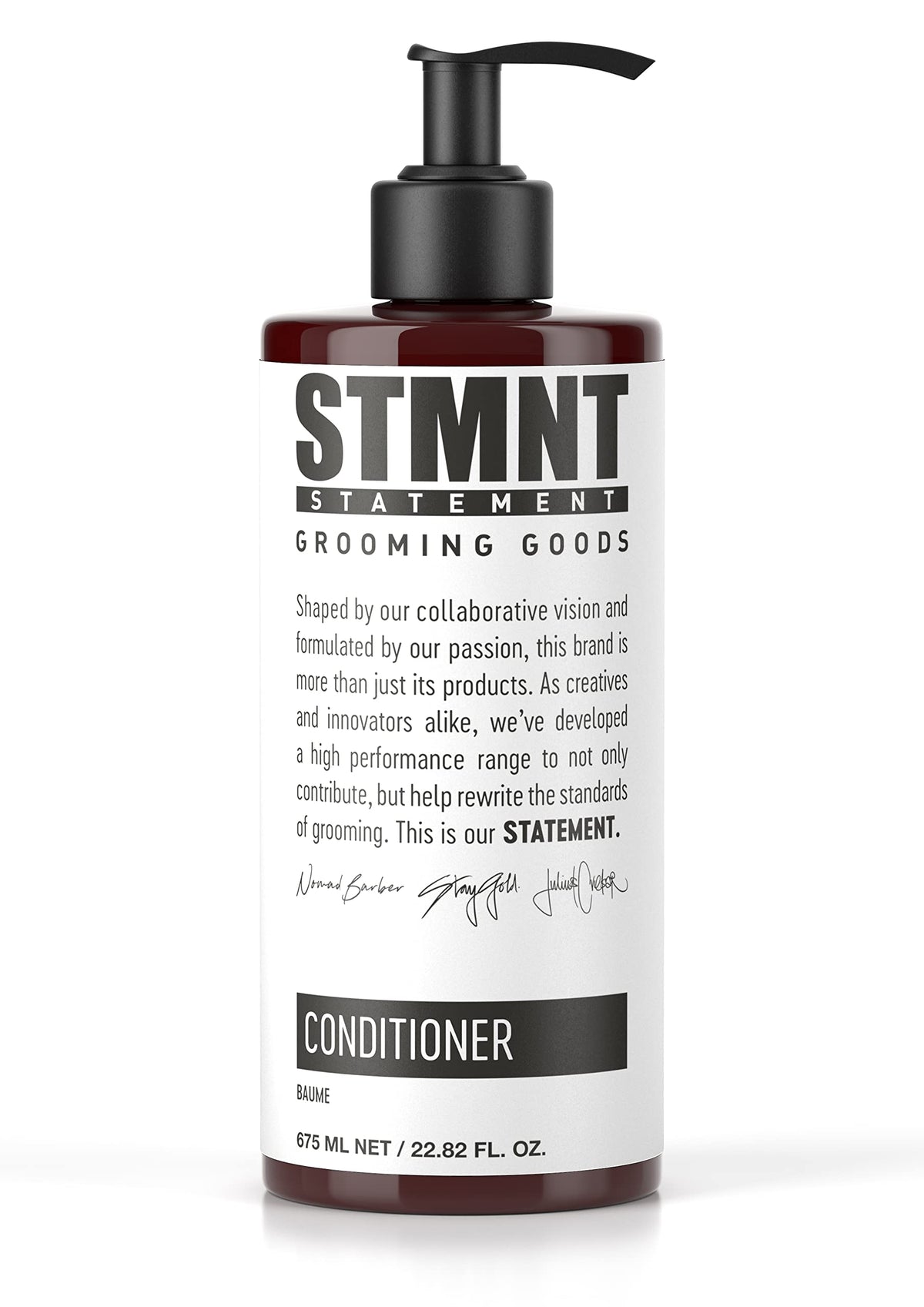 STMNT conditioner front packaging showing label and size for clear identification