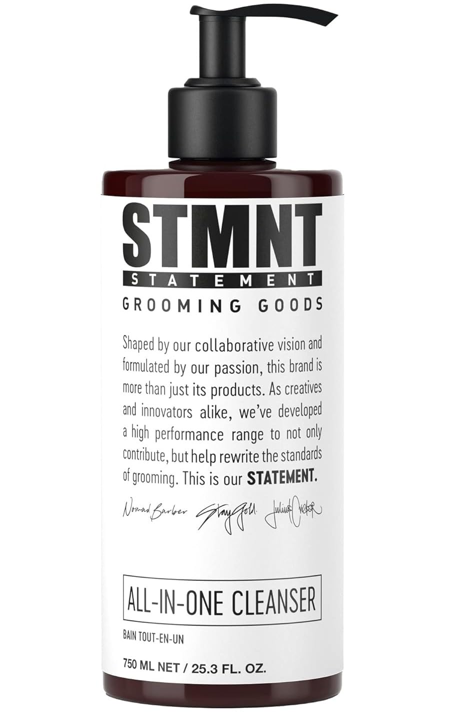 STMNT front packaging showing label and bottle benefits