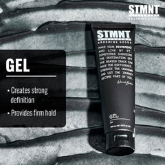 STMNT gel texture closeup highlighting smooth semi-matte formula