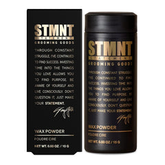 STMNT front packaging showing jar and label for quick product identification and appeal