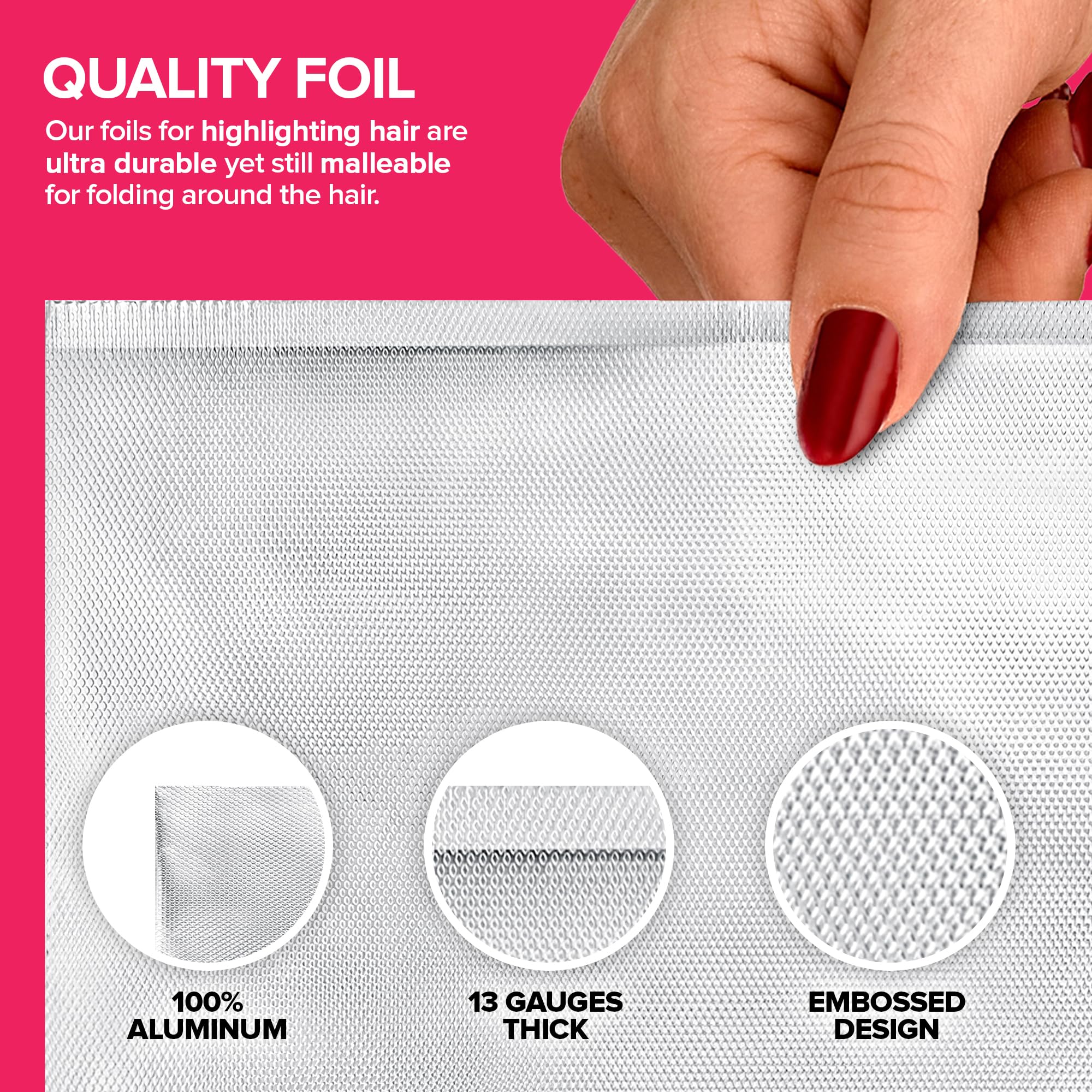 Stock Your Home foil sheet beside ruler showing 9-inch width for faster coverage