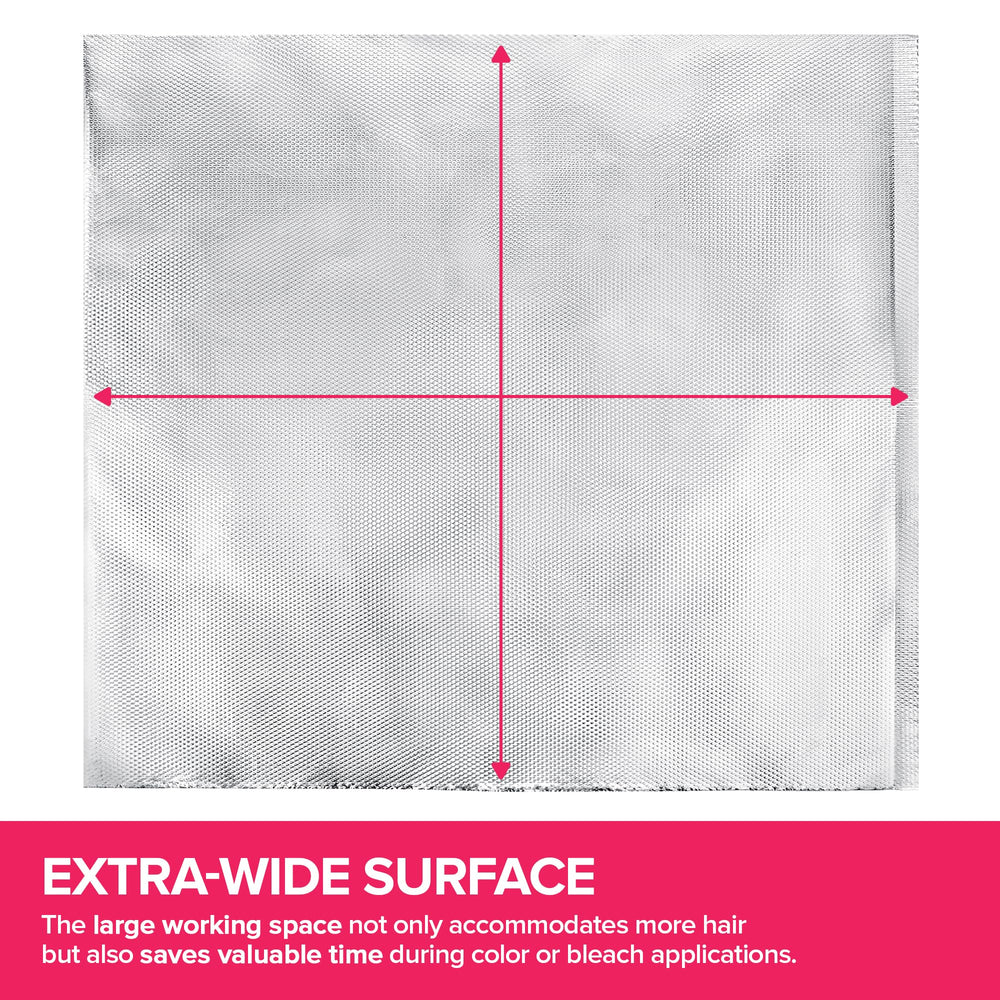 Stock Your Home foil folded edge close-up showing sturdy yet flexible foldability