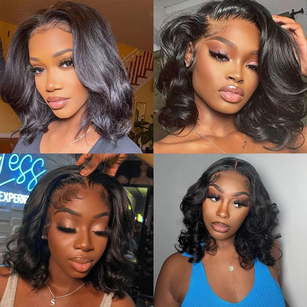 STOGEDEST model wearing wig to show true length and scale
