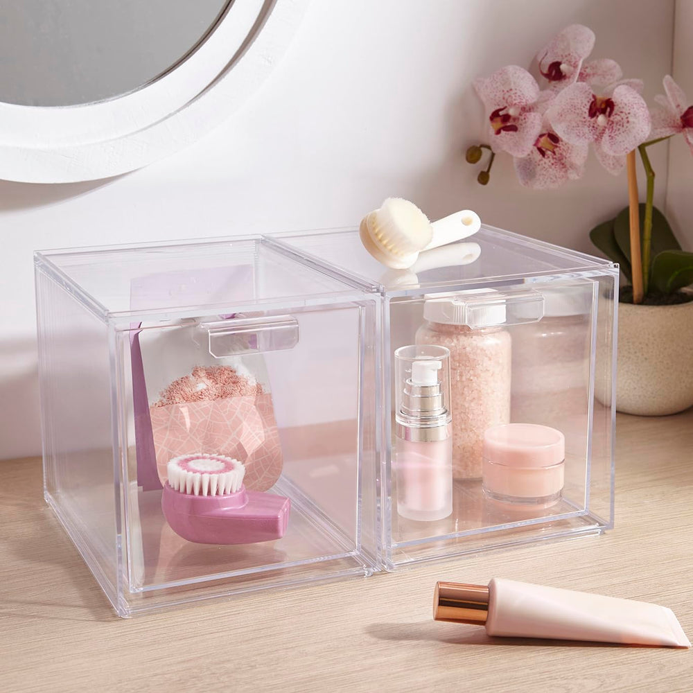 STORi Audrey drawer edge and handle detail highlighting easy-grip access and smooth slide