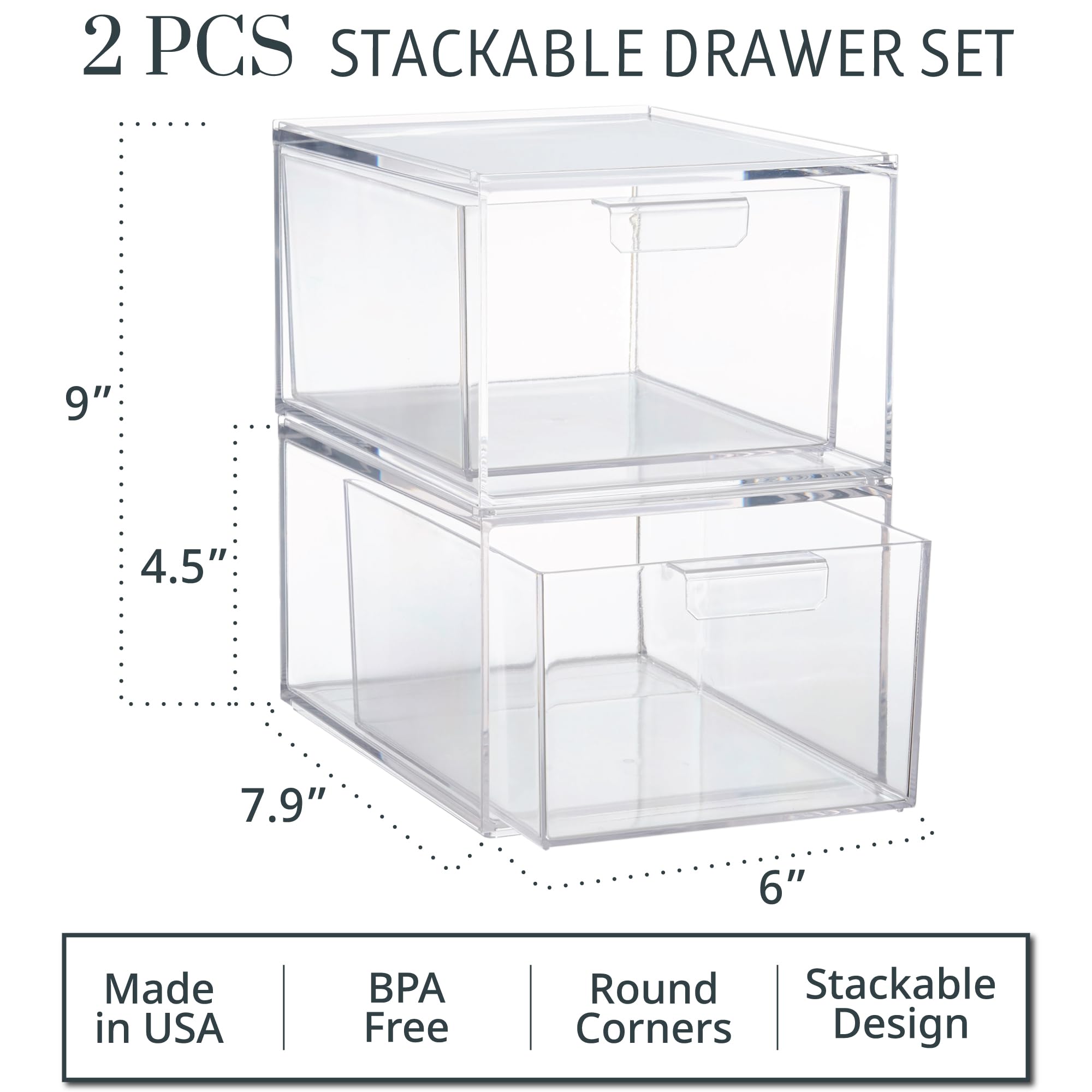 STORi stacked side view demonstrating vertical space savings