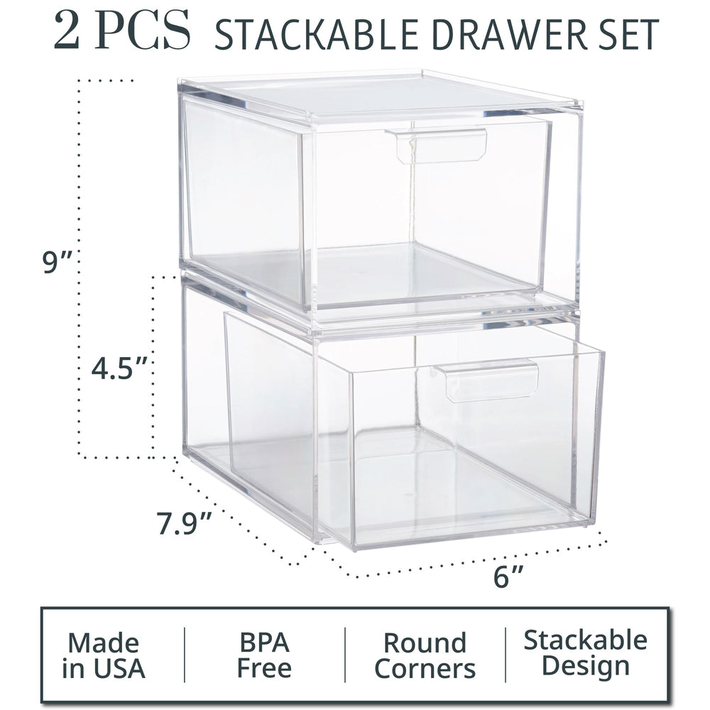 STORi stacked side view demonstrating vertical space savings