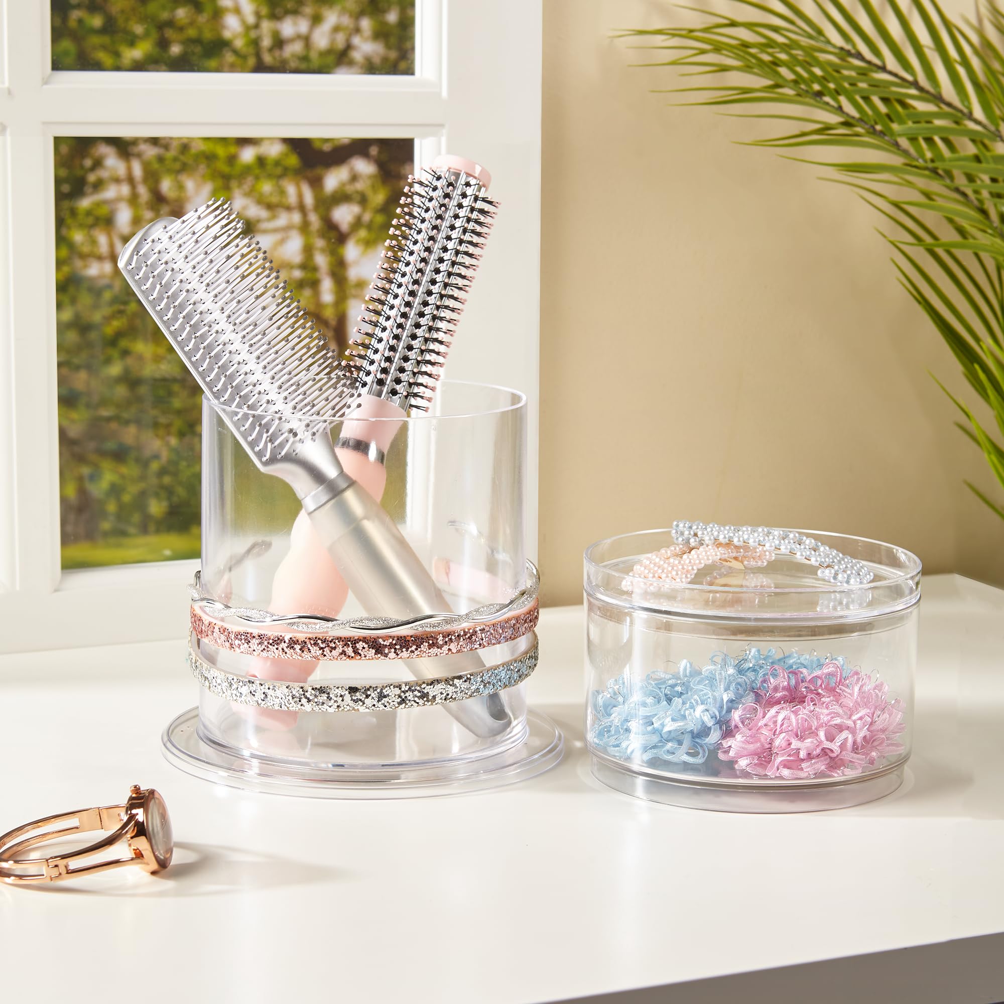 STORi Bella next to hand for scale showing compact, easily handled organizer