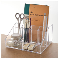 STORi clear front view showing six compartments and tidy organization benefit