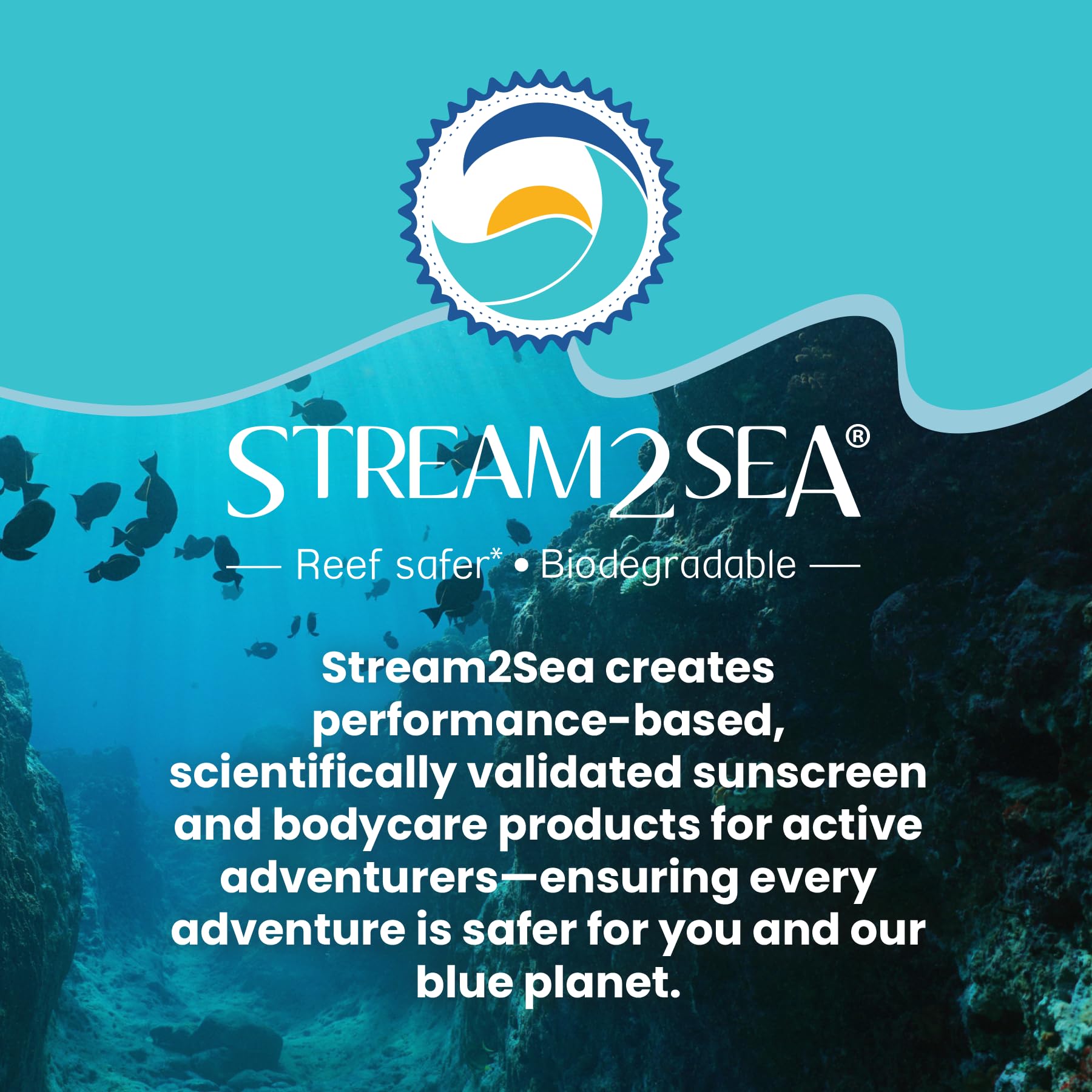 STREAM 2 SEA on beach towel lifestyle shot promoting outdoor and reef-conscious use