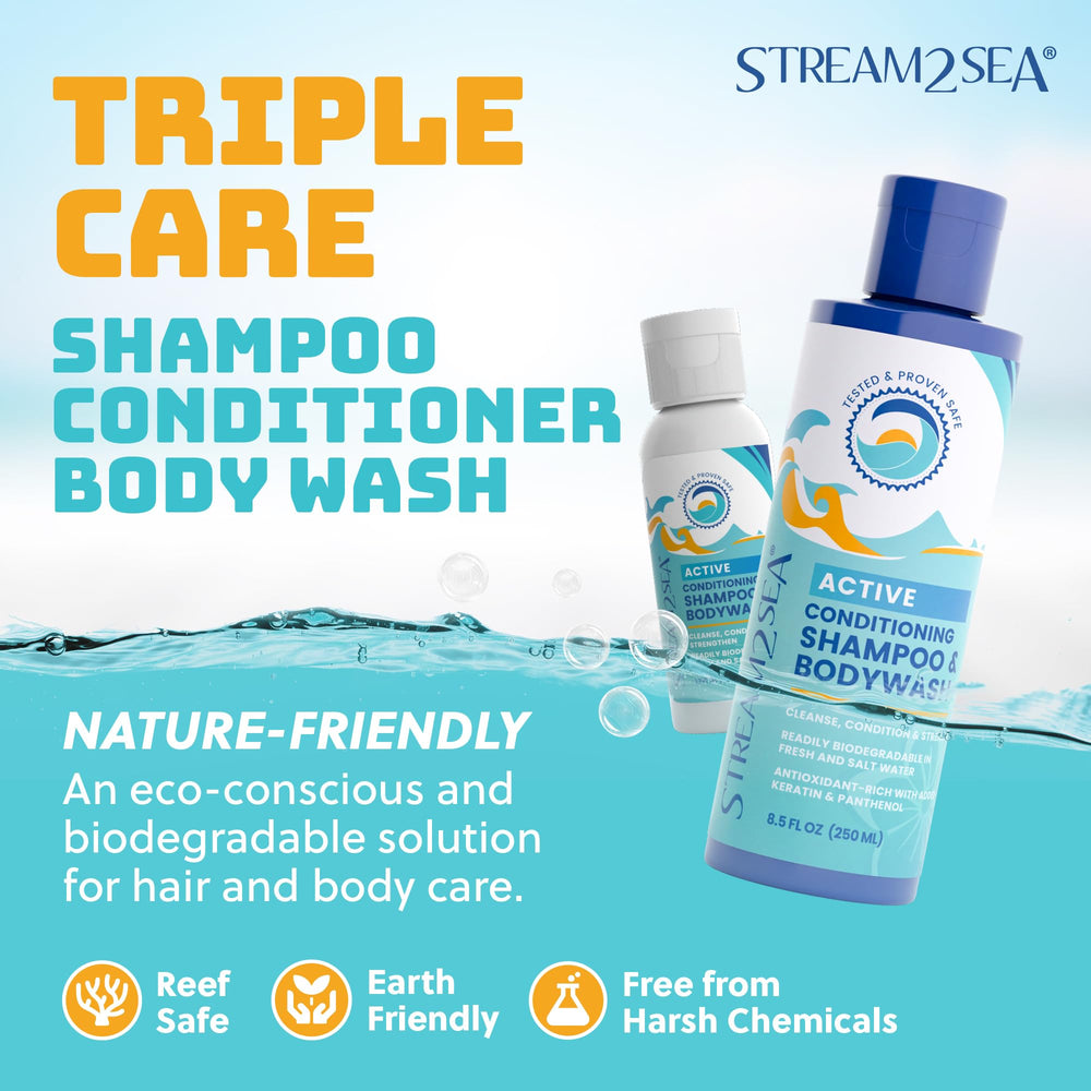 STREAM 2 SEA bottle in hand demonstrating easy carry and travel convenience