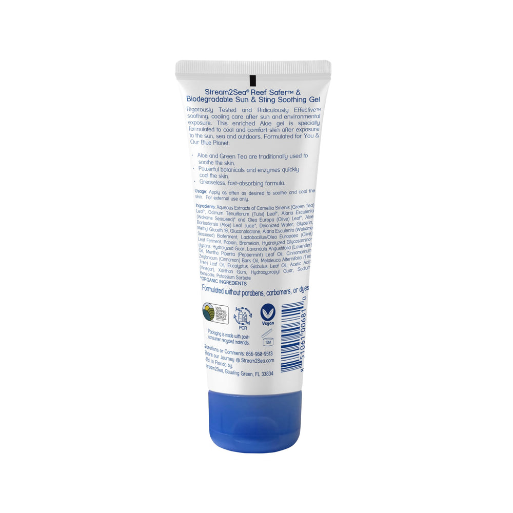 STREAM 2 SEA open cap with gel texture highlighting fast-absorbing, non-greasy feel