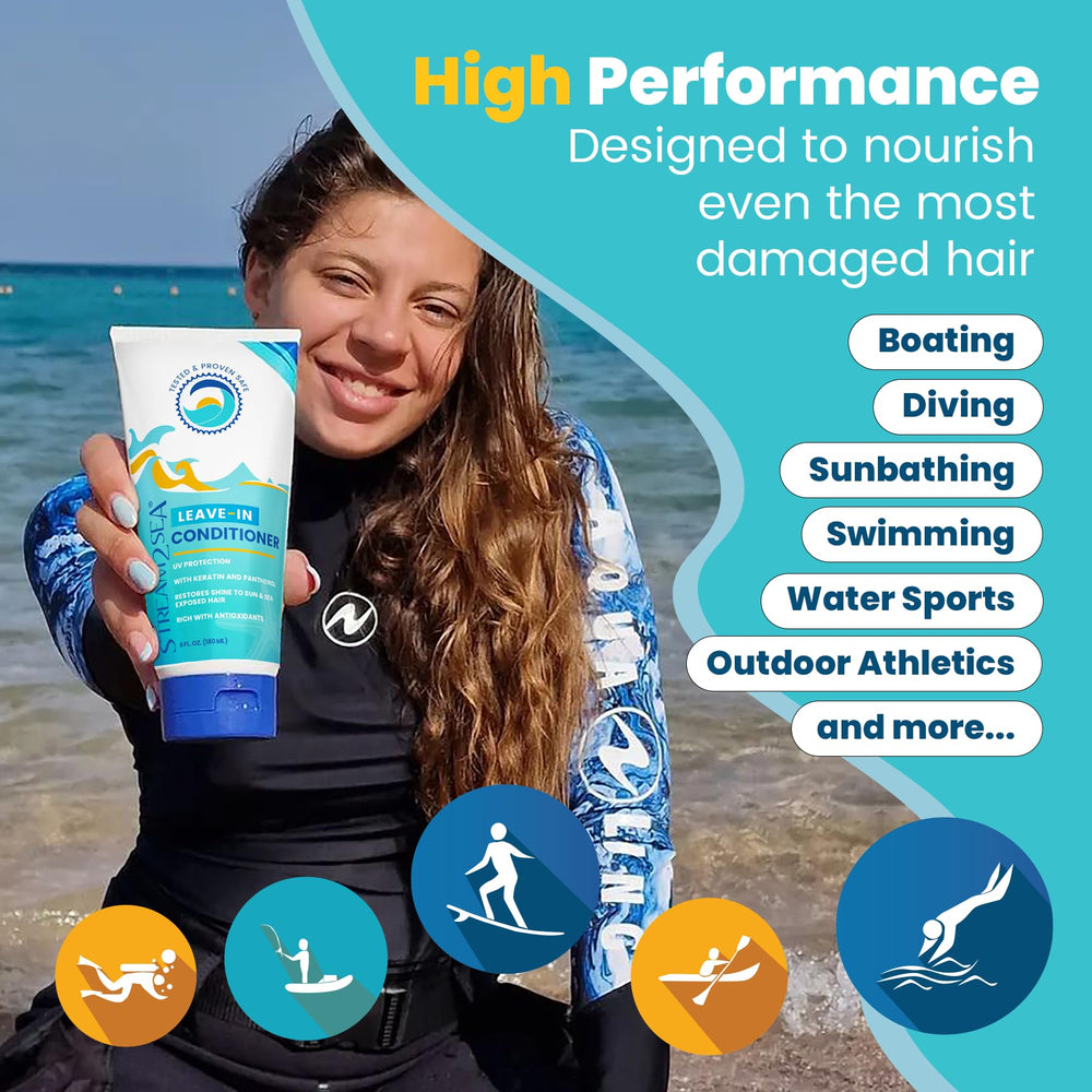 Stream2Sea tube held in hand to show 1oz travel size and TSA-friendly convenience