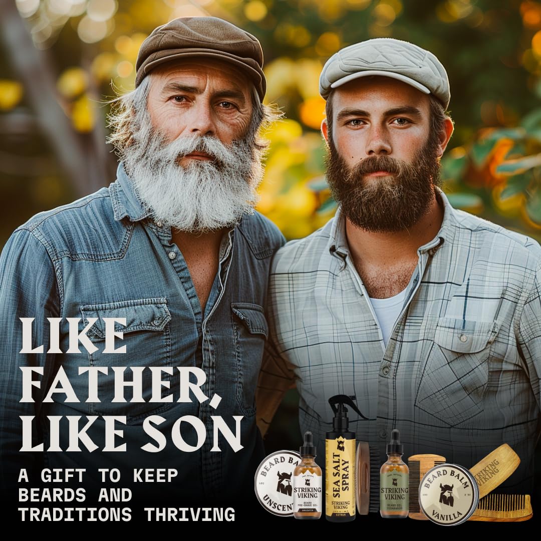Striking Viking balm on fingertips demonstrating effortless application