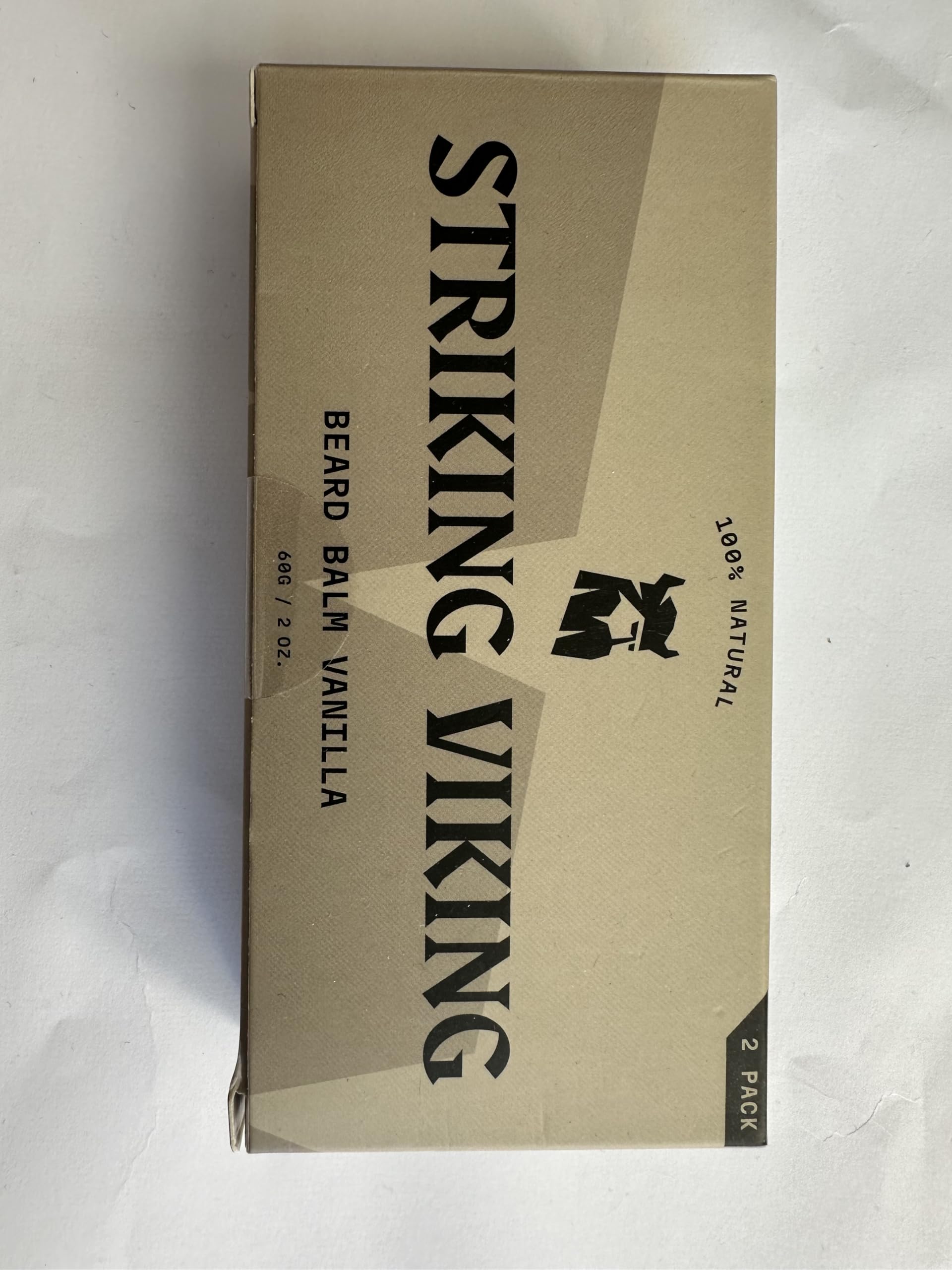 Striking Viking closeup of label highlighting scent and usage clarity