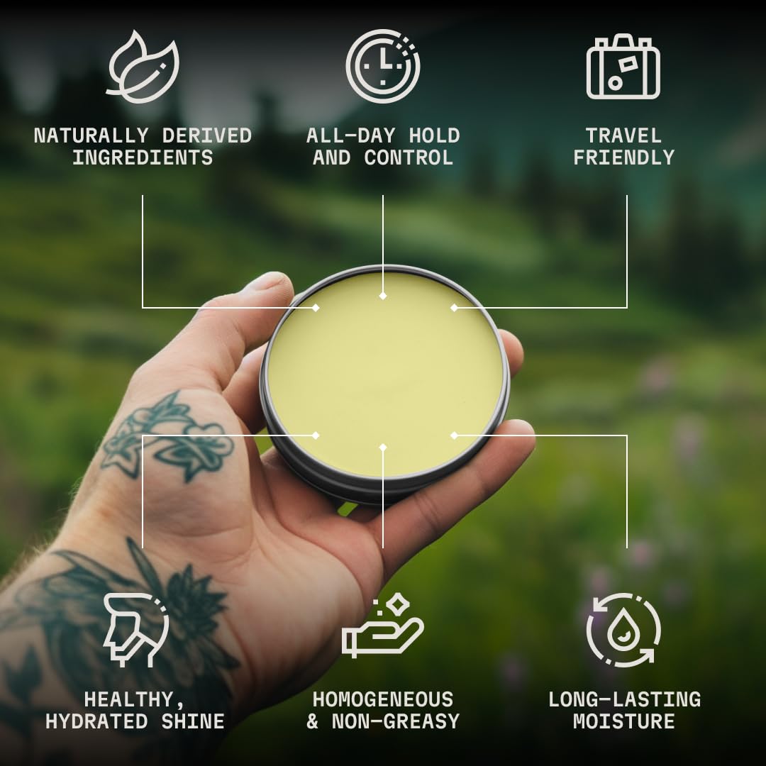 Striking Viking open balm texture close-up demonstrating smooth application and hold