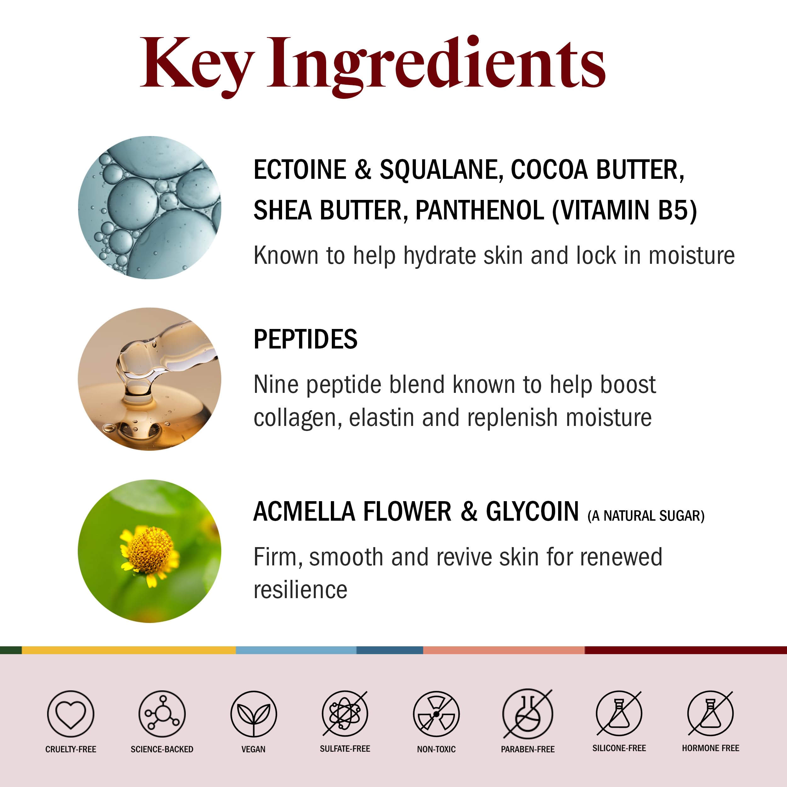 STRIPES Acmella Flower ingredient shot signaling texture-smoothing benefit