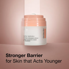 StriVectin cream open jar showing silky texture and quick-absorbing finish