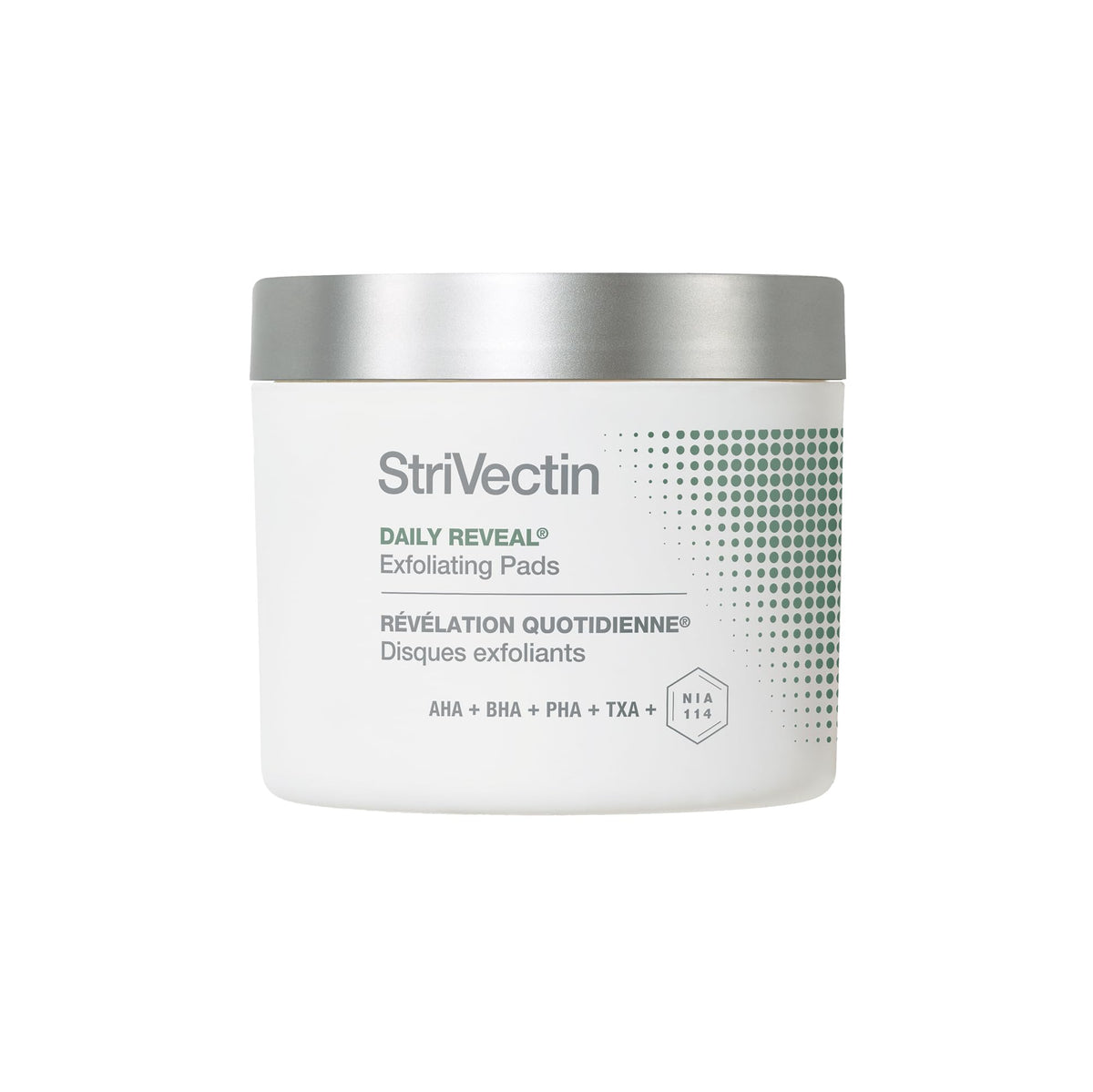 StriVectin jar front view showing branding and 60 pads for convenient resurfacing