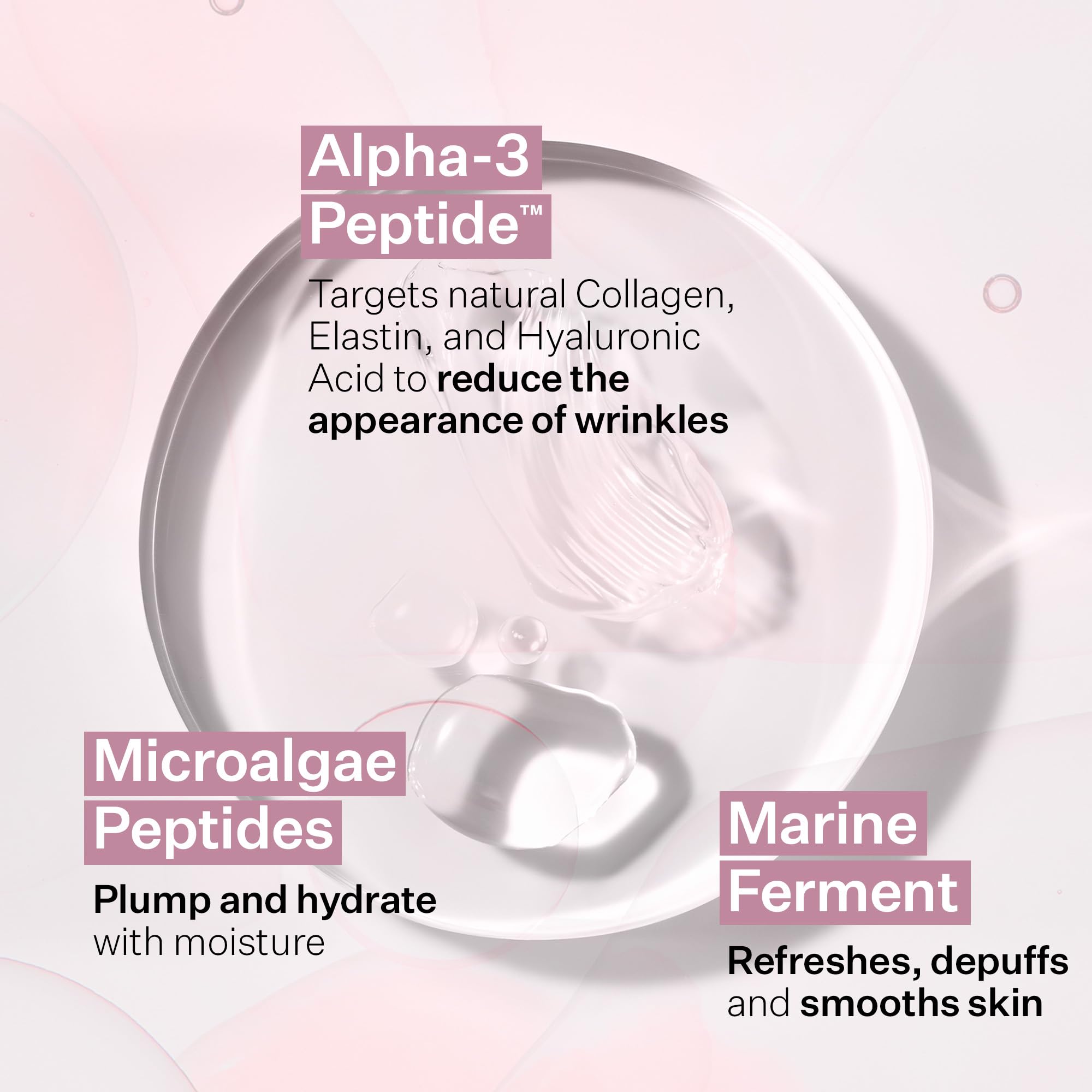 StriVectin model applying eye masks demonstrating comfortable fit