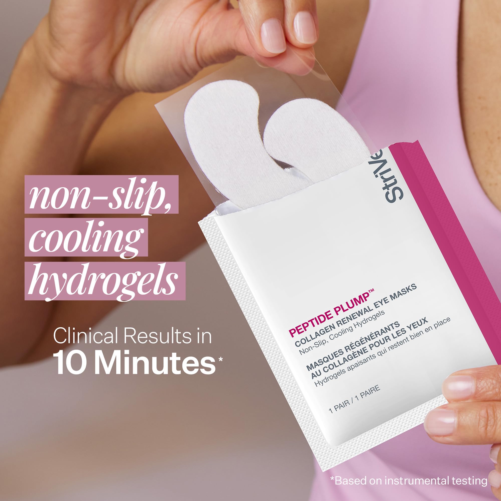 StriVectin close-up gel texture illustrating cooling hydration