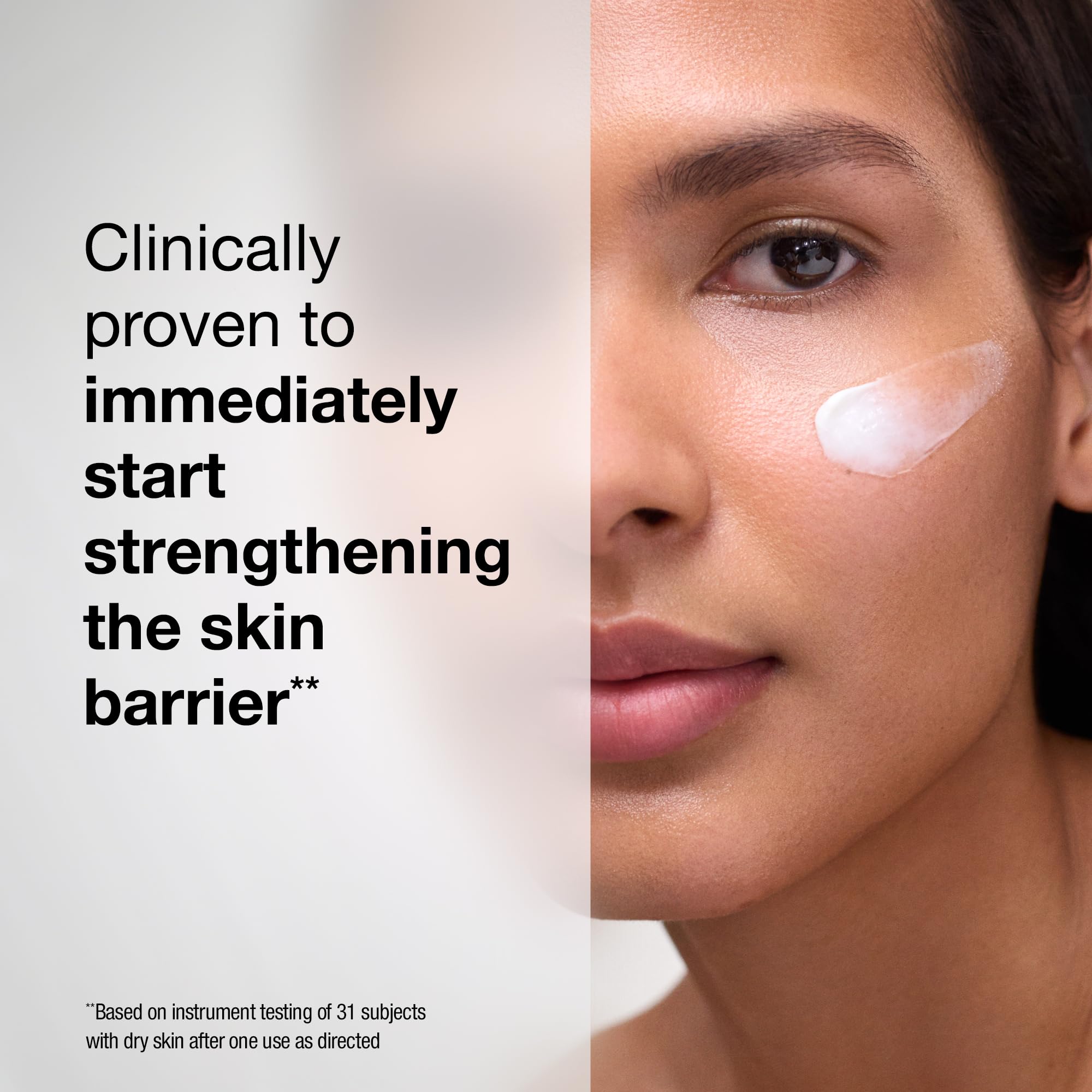 Bathroom vanity with StriVectin as part of nighttime routine promoting barrier repair