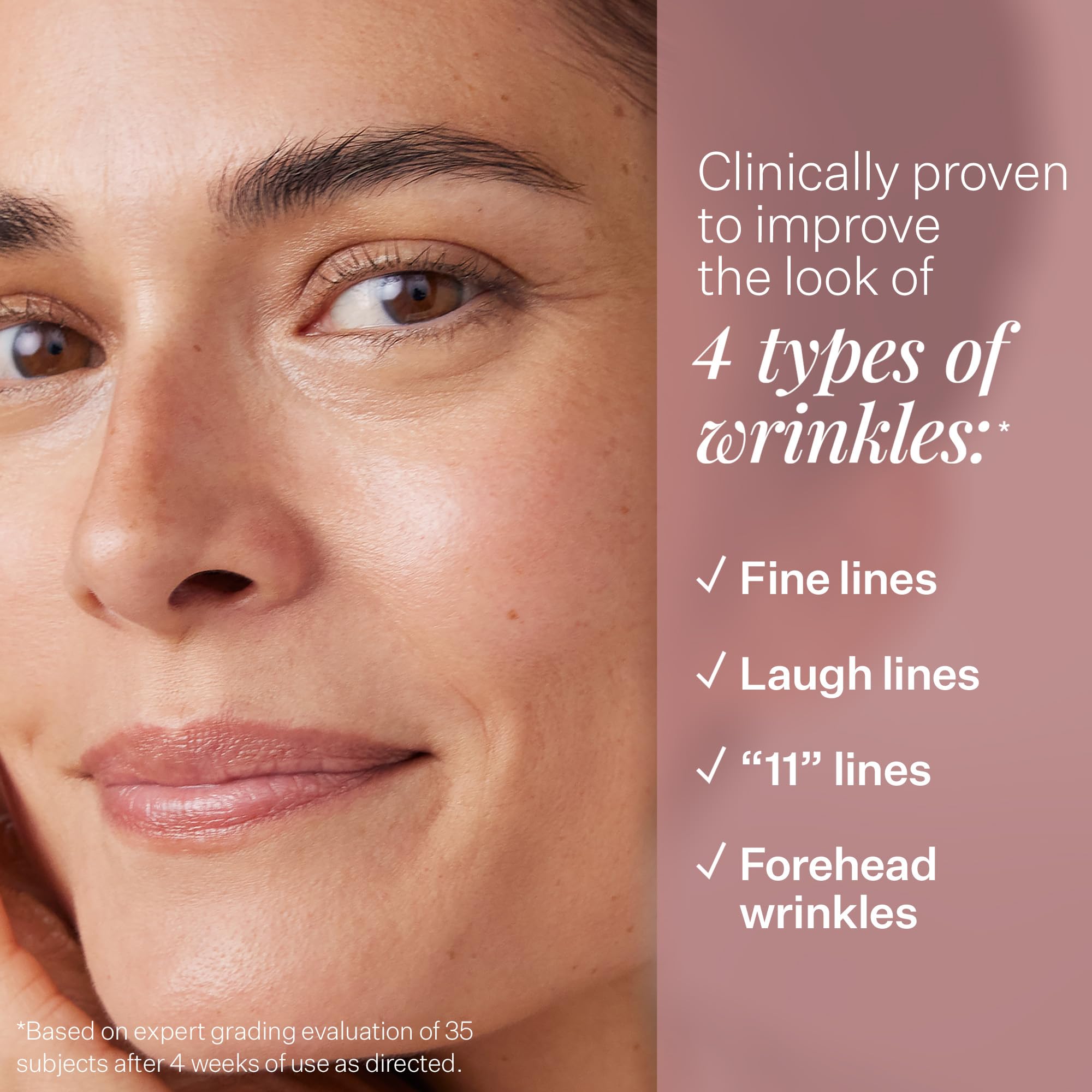 StriVectin size comparison before and after showing visible plump results