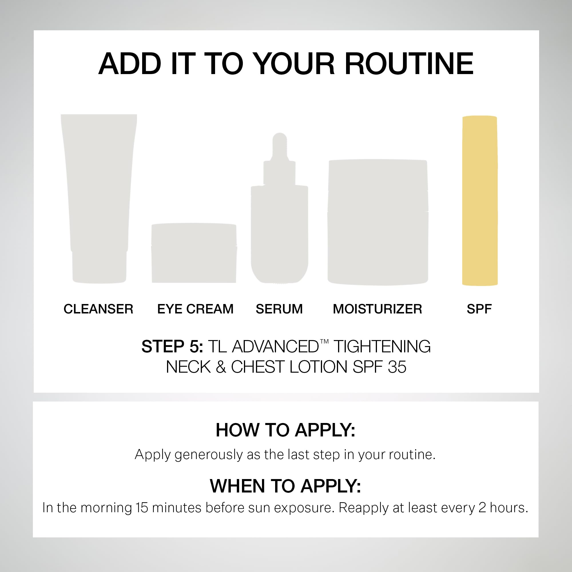 StriVectin peptide technology graphic showing targeted firming benefits