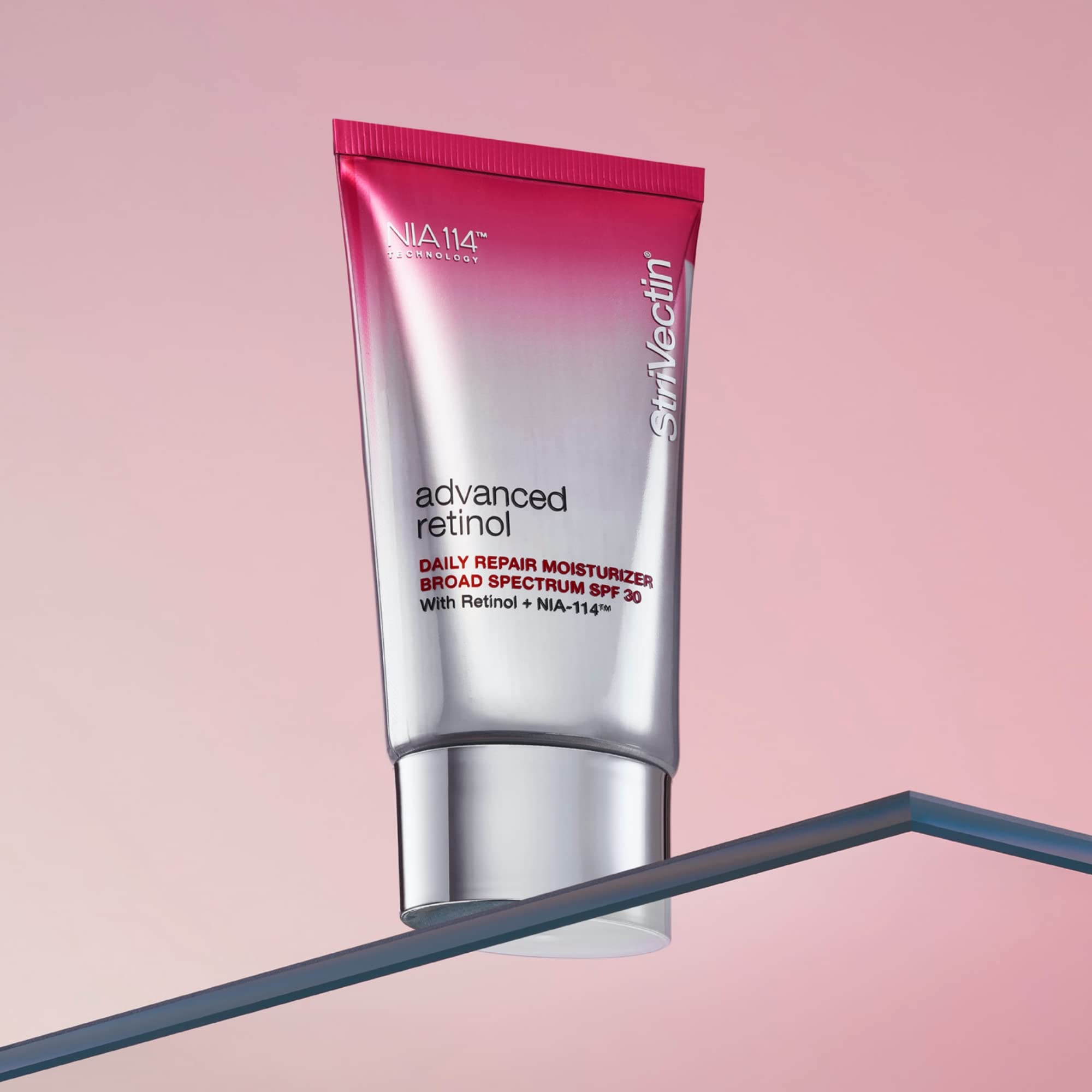 StriVectin pump dispensing cream into hand for easy daily use