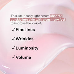 StriVectin droplet on skin showing quick absorption and smooth finish