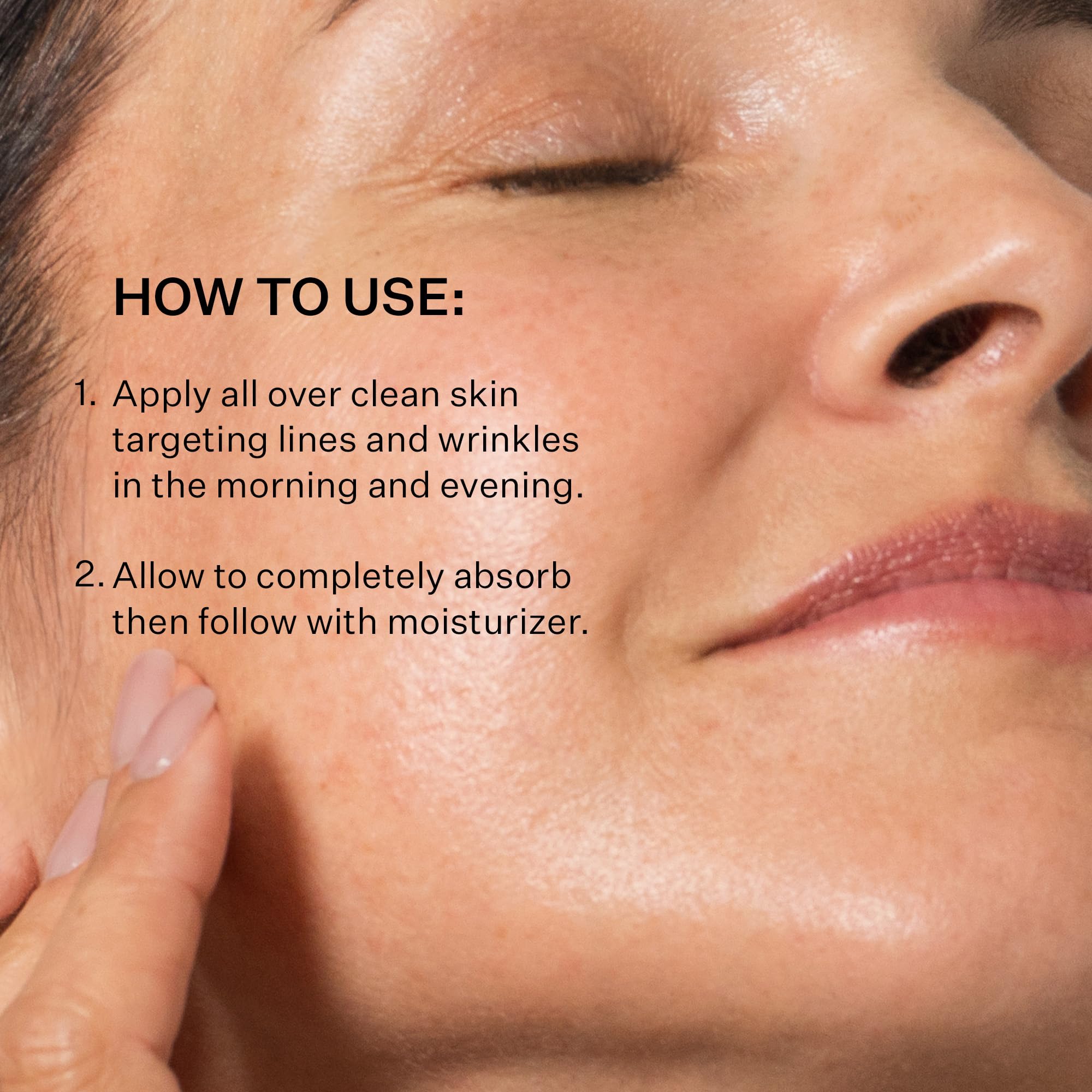 StriVectin serum texture close-up highlighting lightweight bouncy consistency