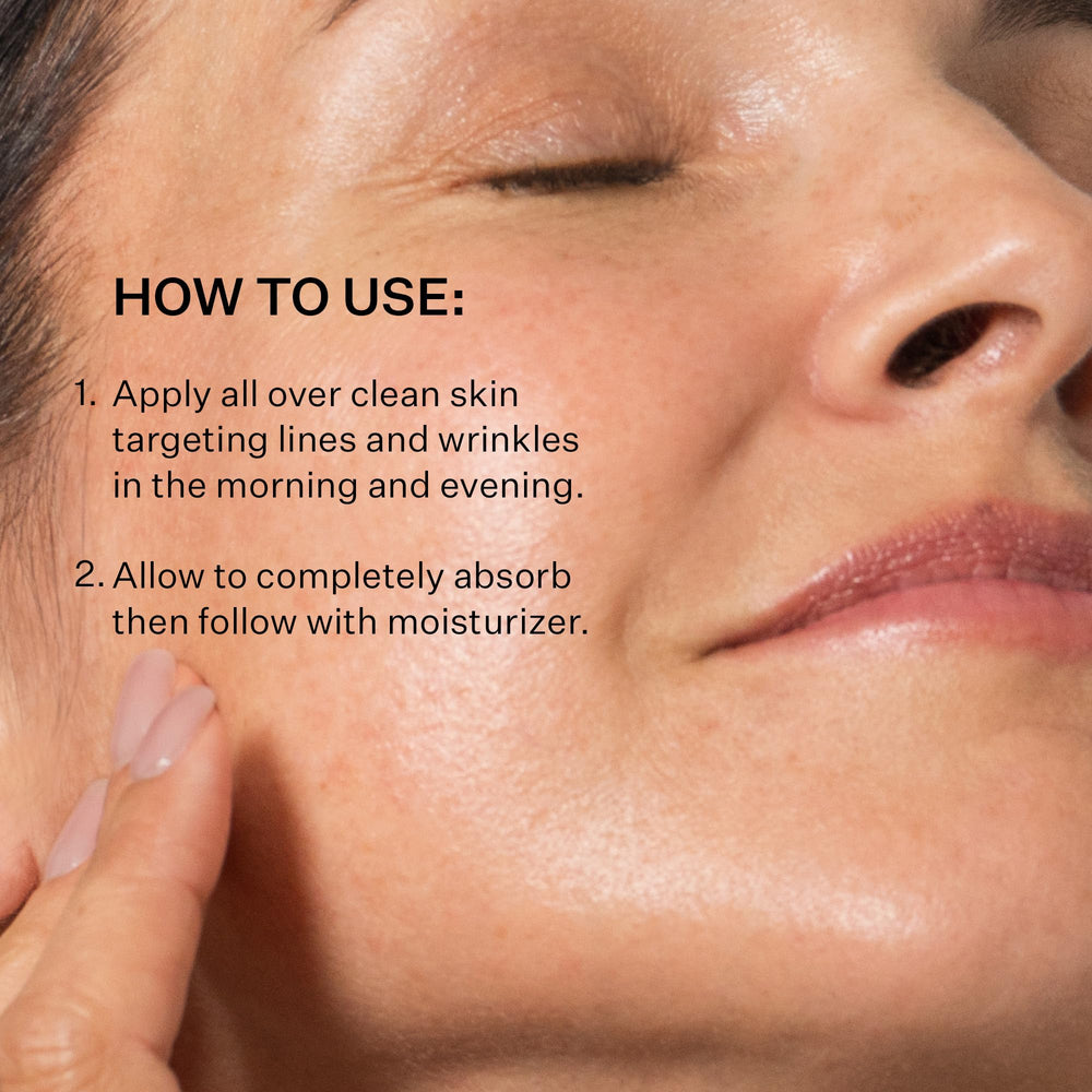 StriVectin serum texture close-up highlighting lightweight bouncy consistency